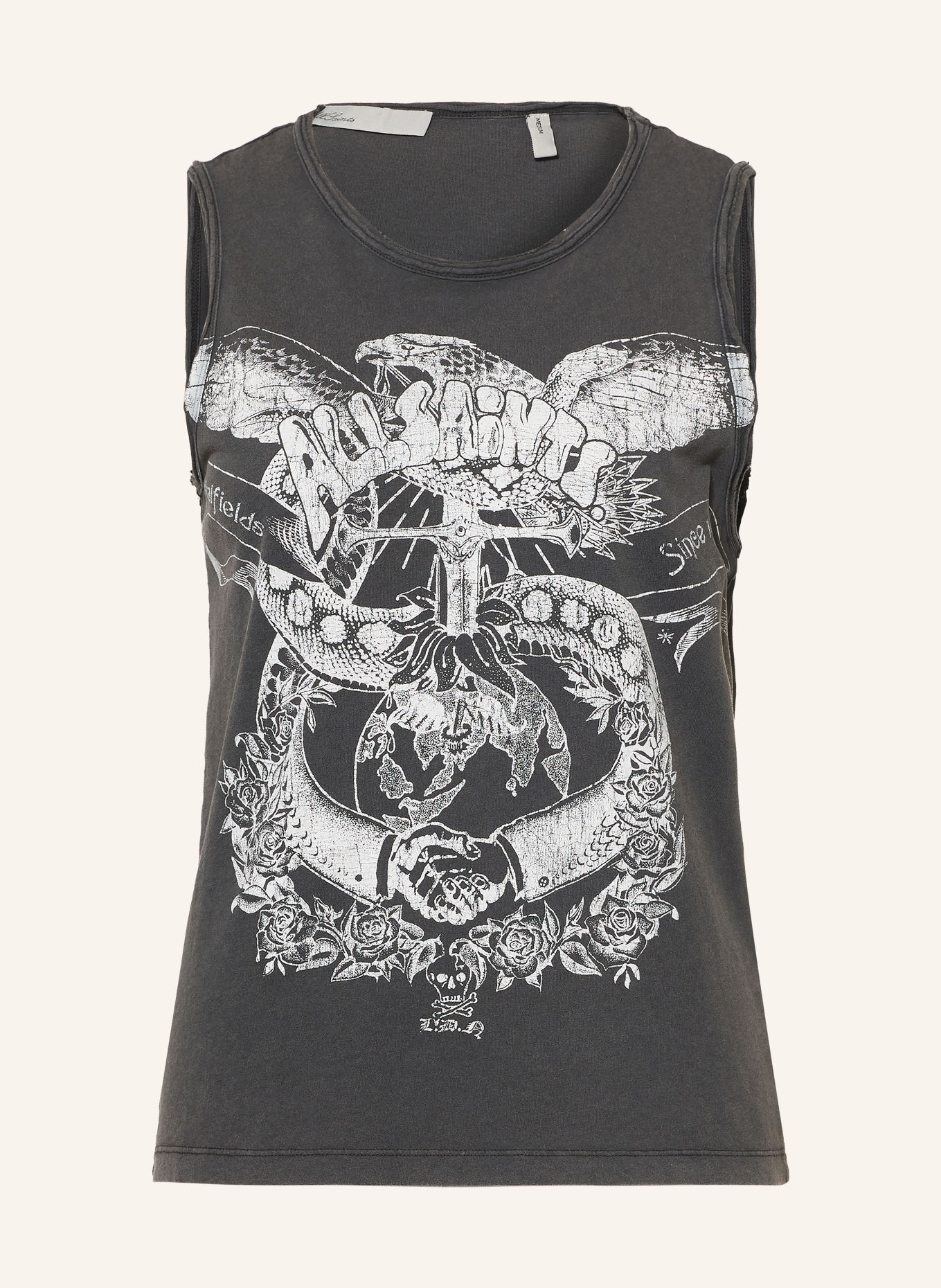 ALLSAINTS Top JENNY: SCHWARZ / WEISS
