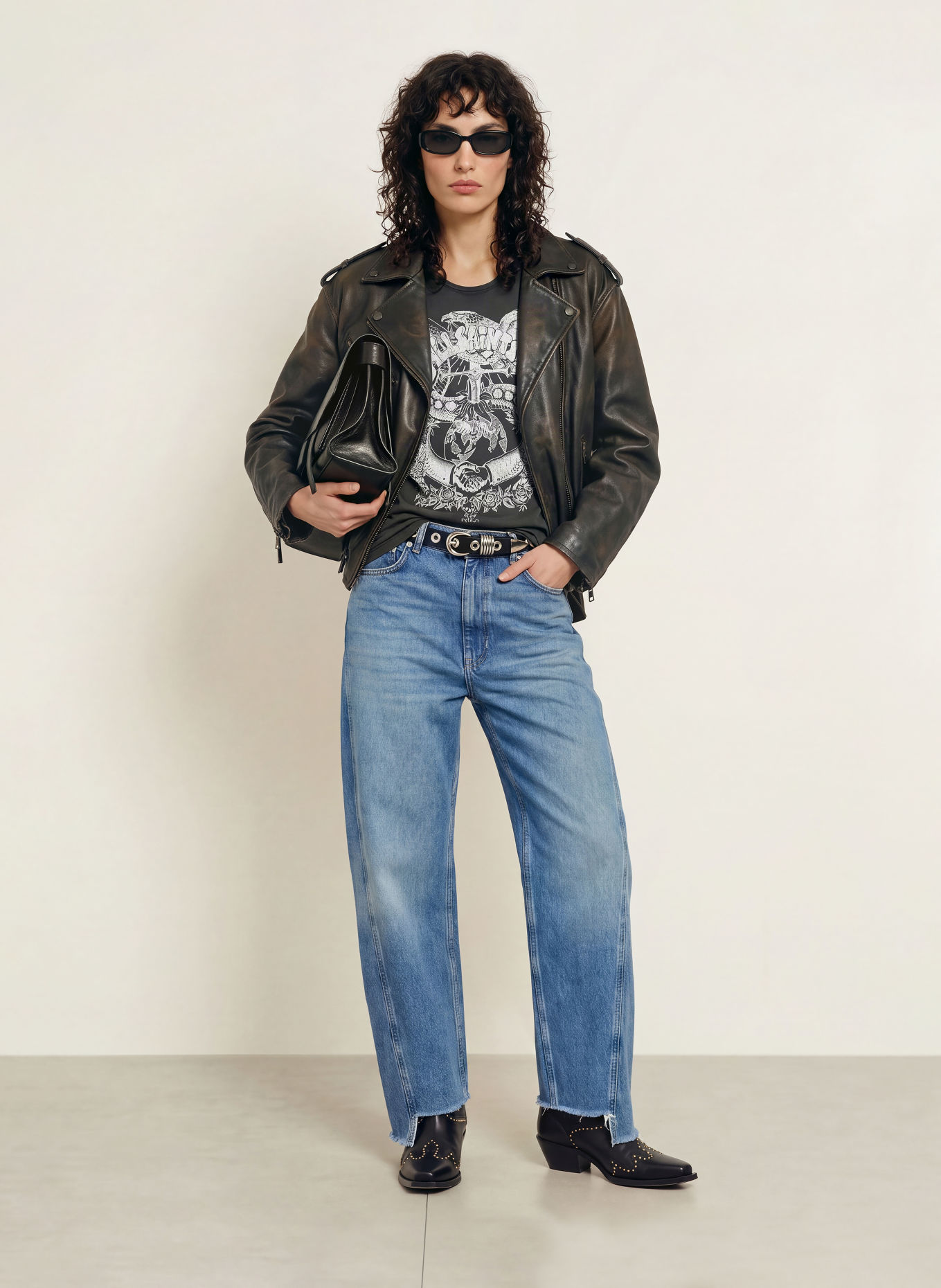 ALLSAINTS Top JENNY: SCHWARZ / WEISS