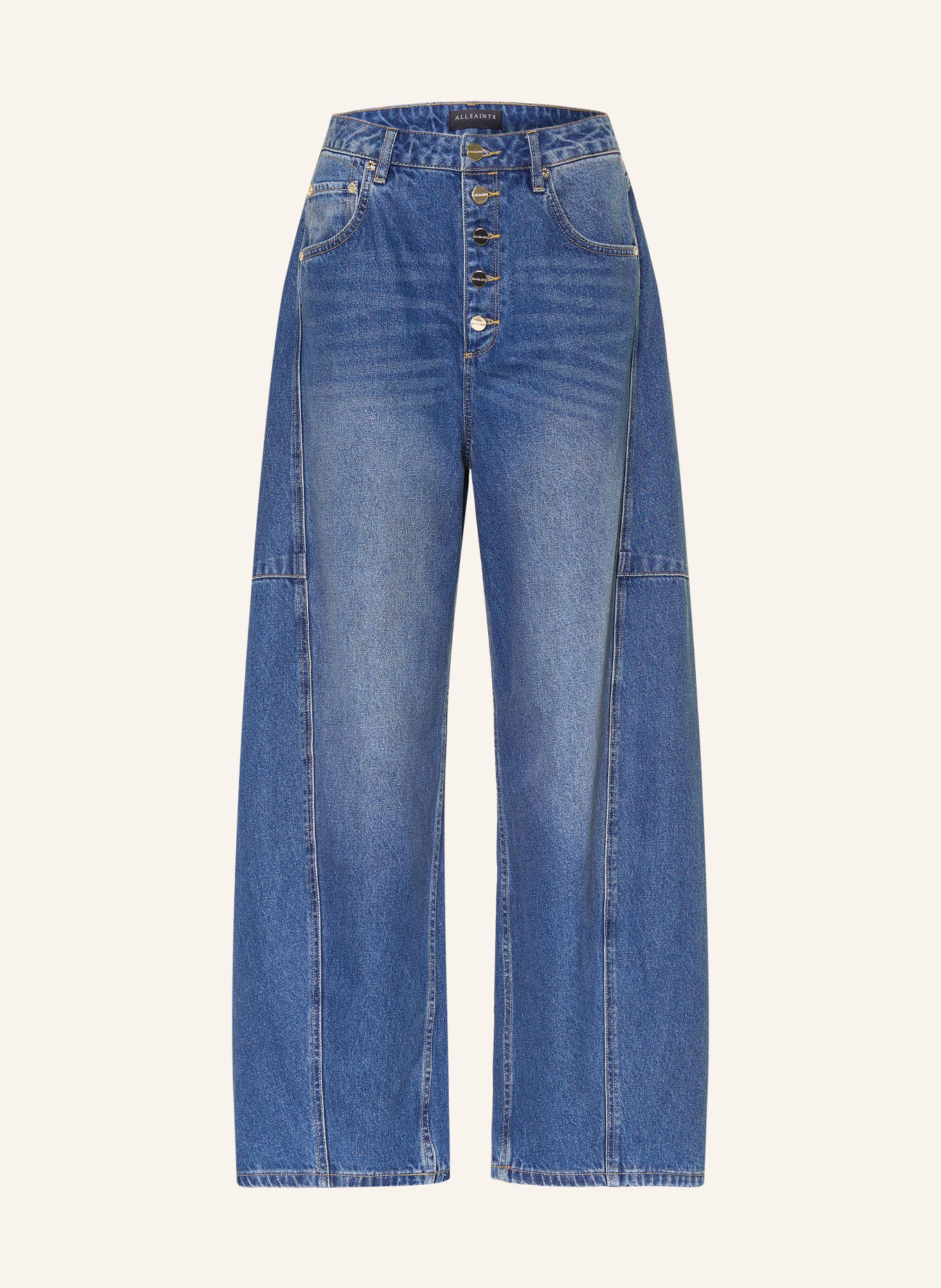 ALLSAINTS CARTER Barrel-leg jeans: 3974 TINTED INDIGO