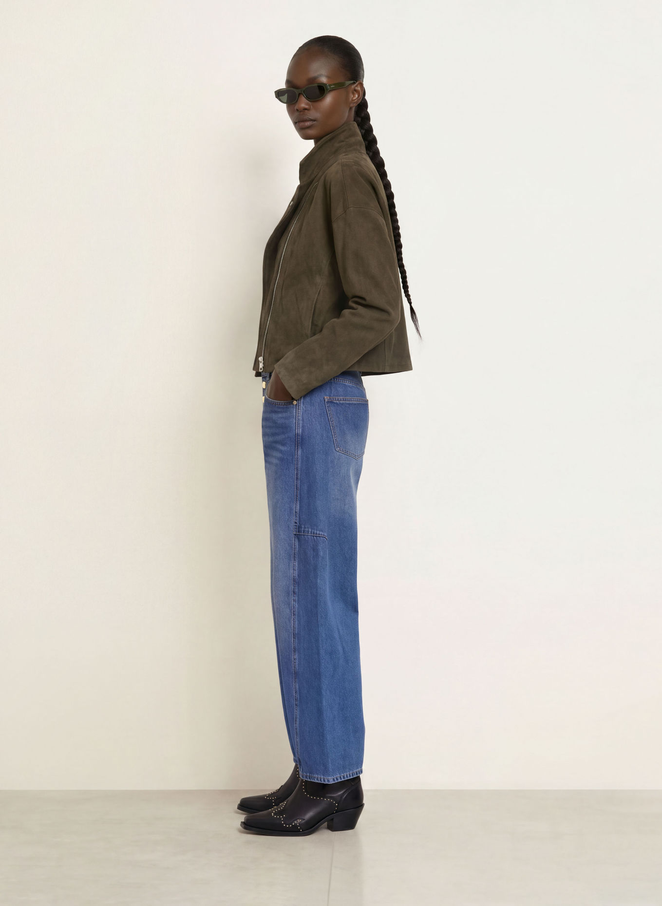 ALLSAINTS CARTER Barrel-leg jeans: 3974 TINTED INDIGO