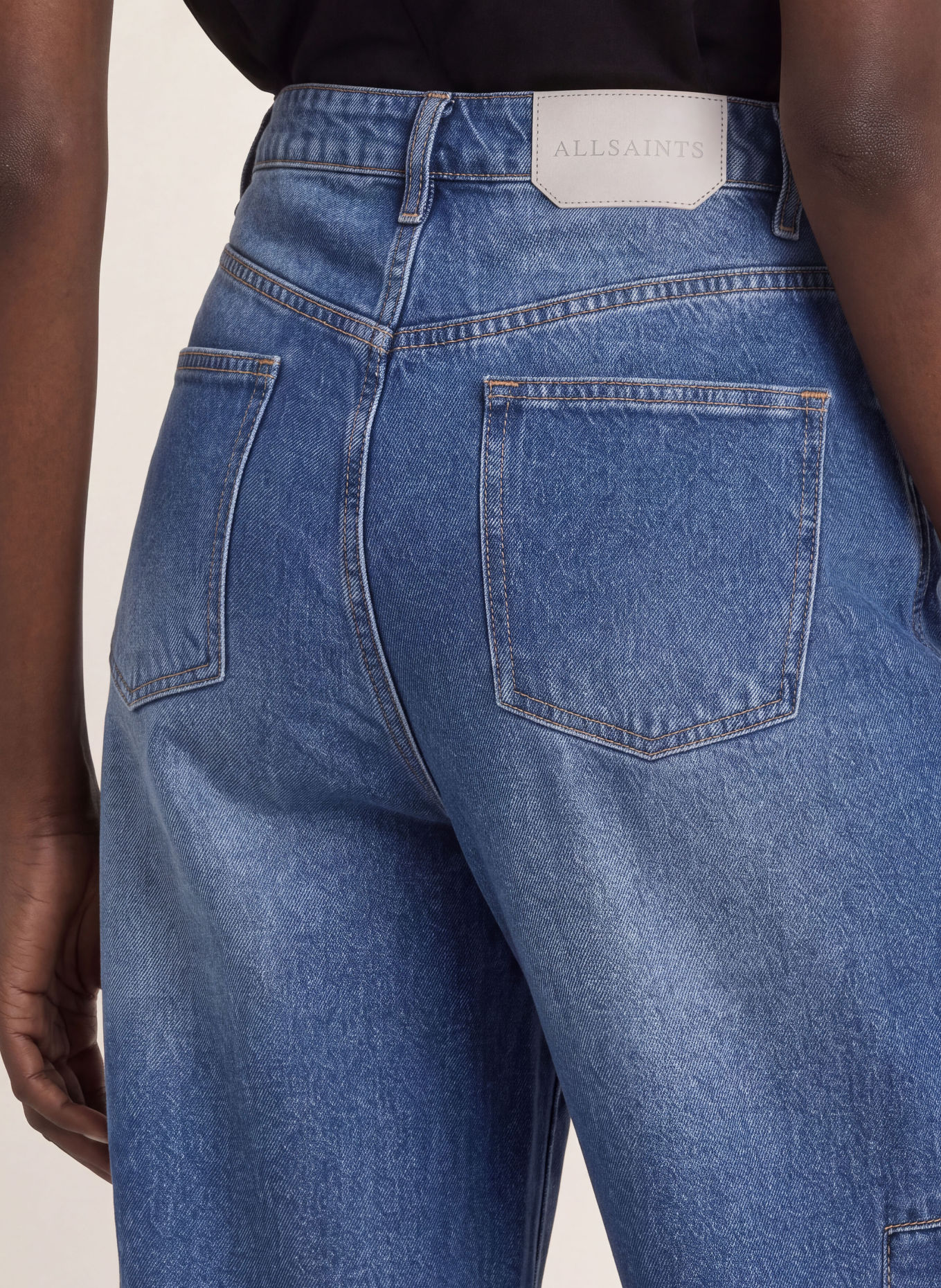 ALLSAINTS CARTER Barrel-leg jeans: 3974 TINTED INDIGO