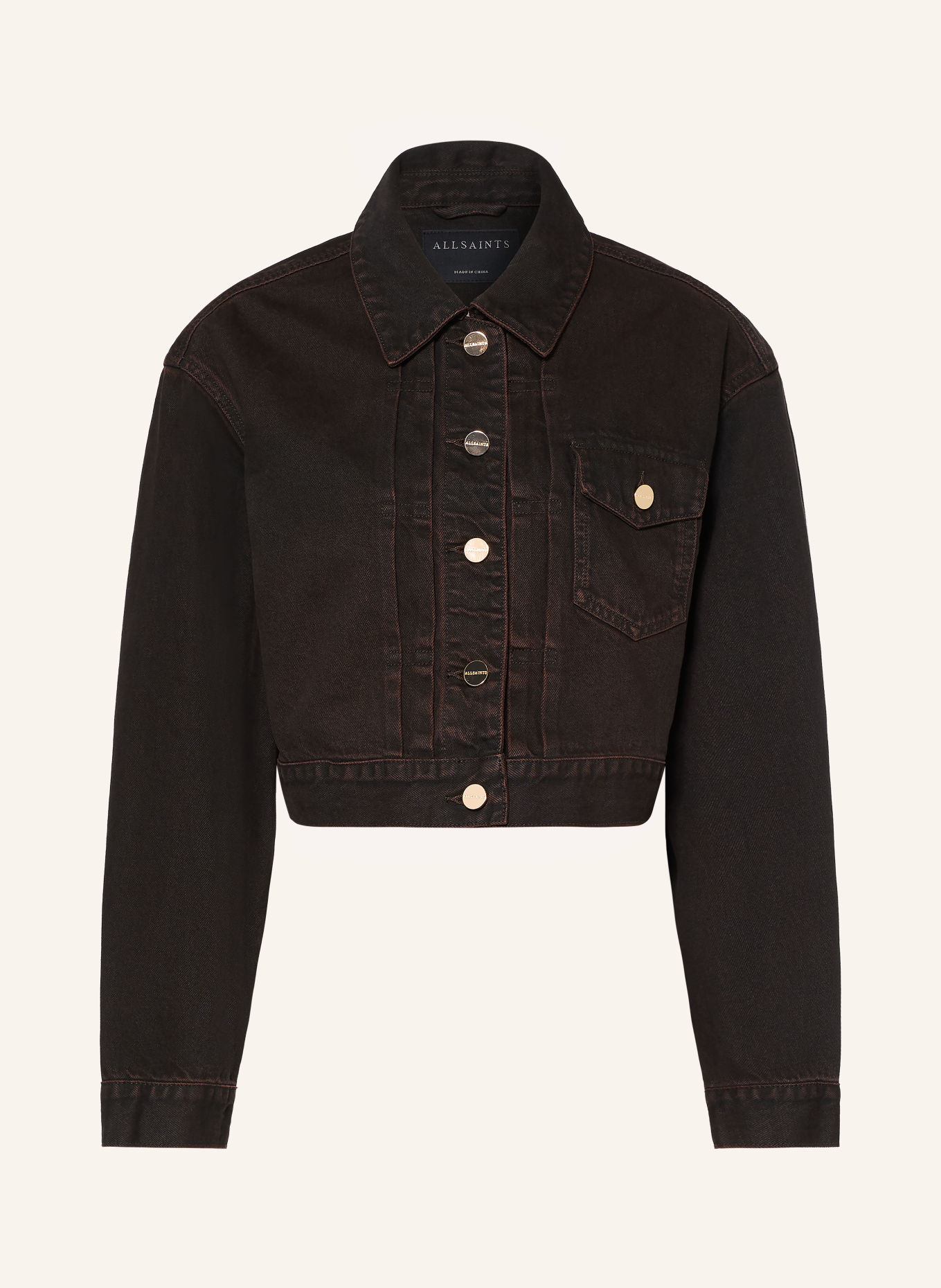 ALLSAINTS Kurtka dżinsowa BLINK: 10302 OVERDYED BROWN