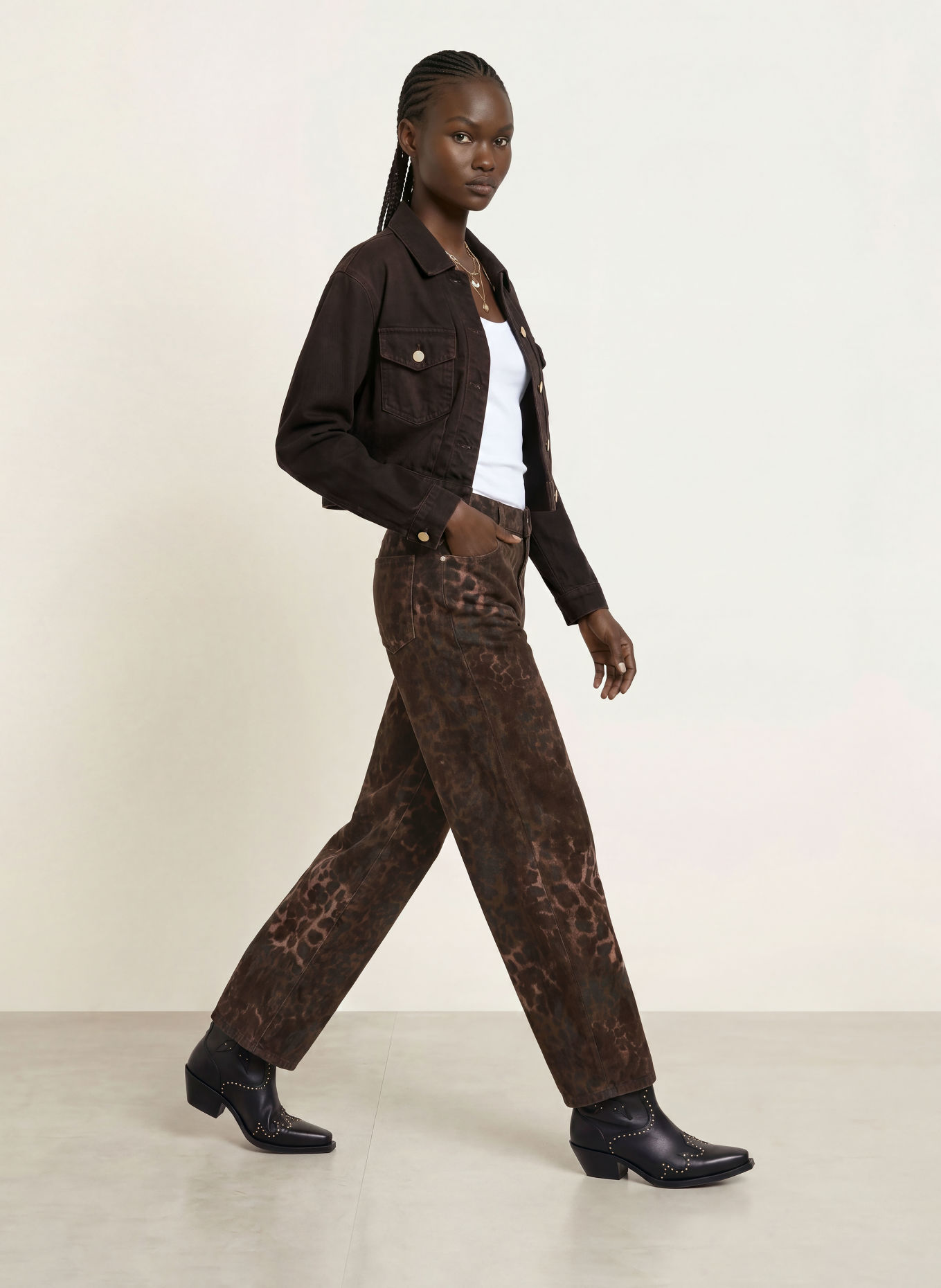 ALLSAINTS Kurtka dżinsowa BLINK: 10302 OVERDYED BROWN