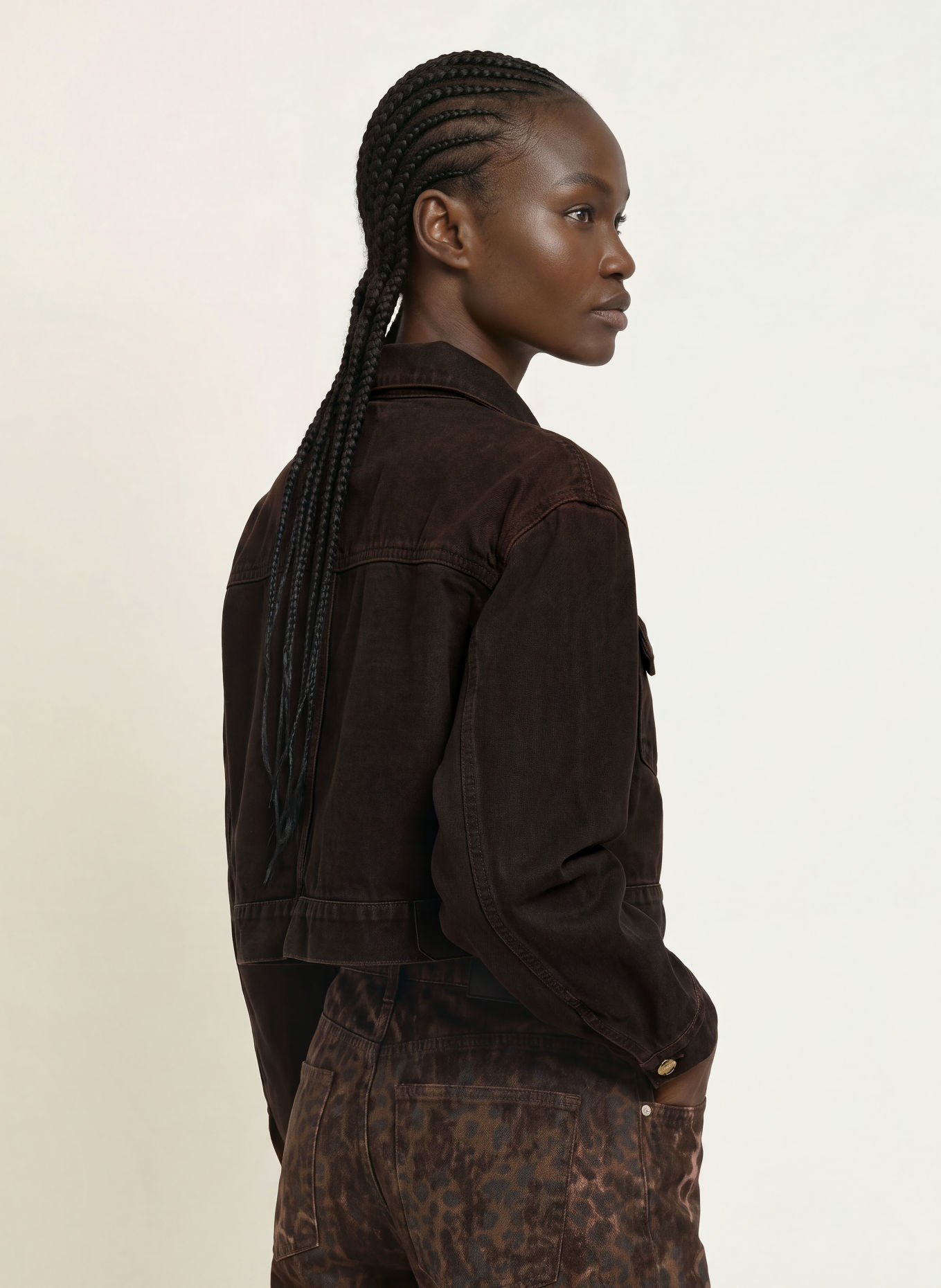 ALLSAINTS Kurtka dżinsowa BLINK: 10302 OVERDYED BROWN