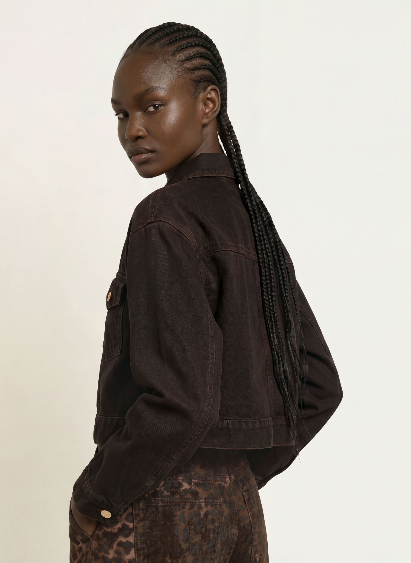 ALLSAINTS Kurtka dżinsowa BLINK: 10302 OVERDYED BROWN