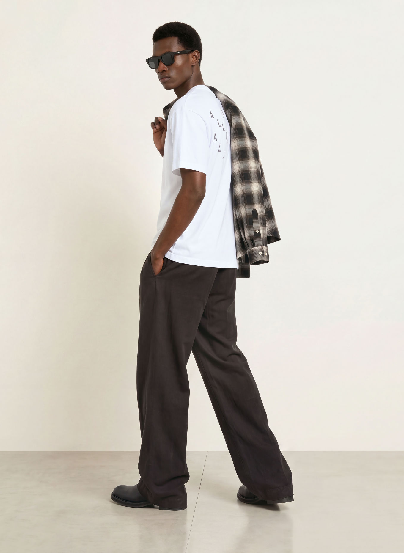 ALLSAINTS T-Shirt SHADOW: WEISS / SCHWARZ
