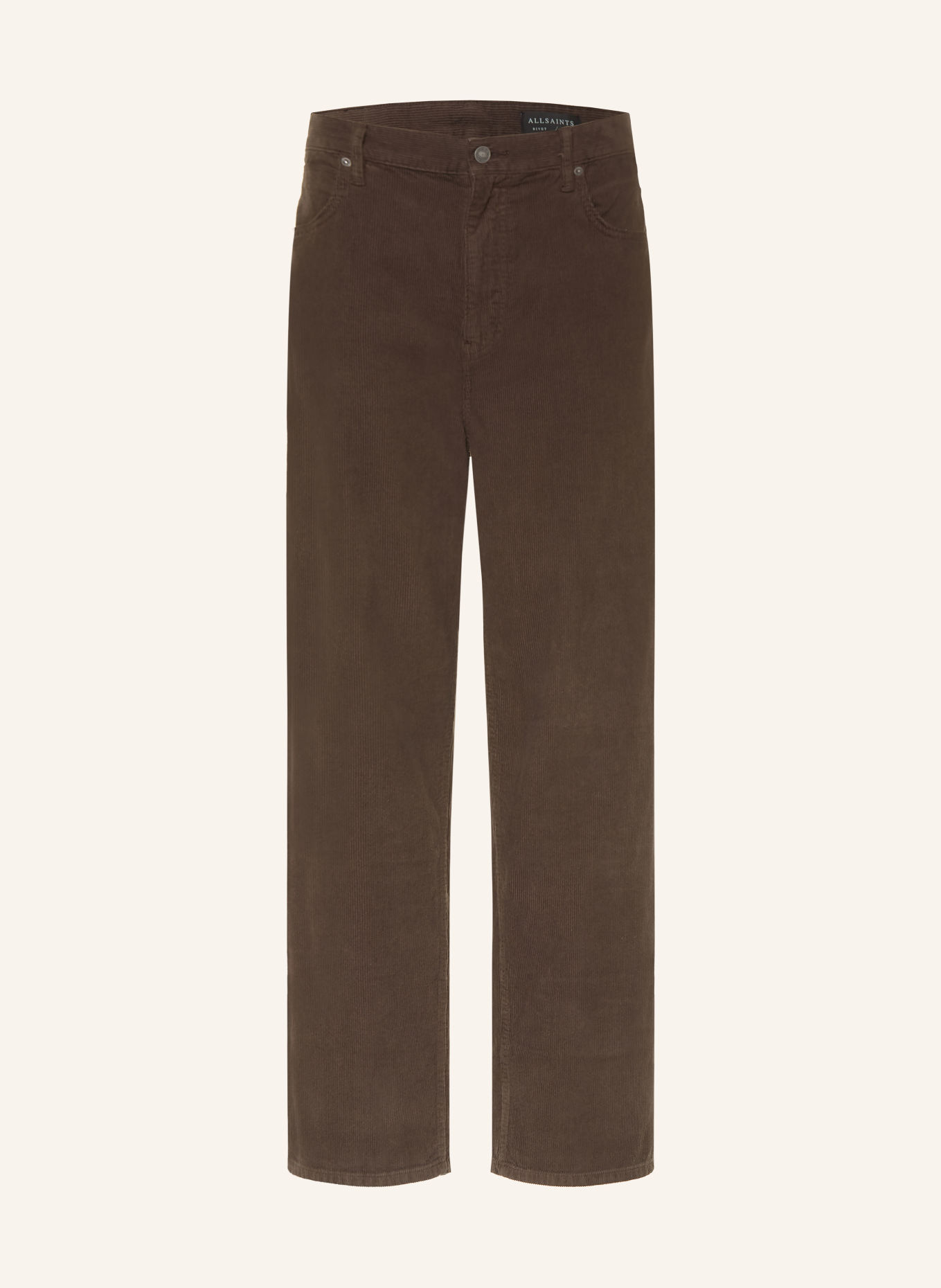 ALLSAINTS Cordbroek RIVET Regular Fit: BRUIN