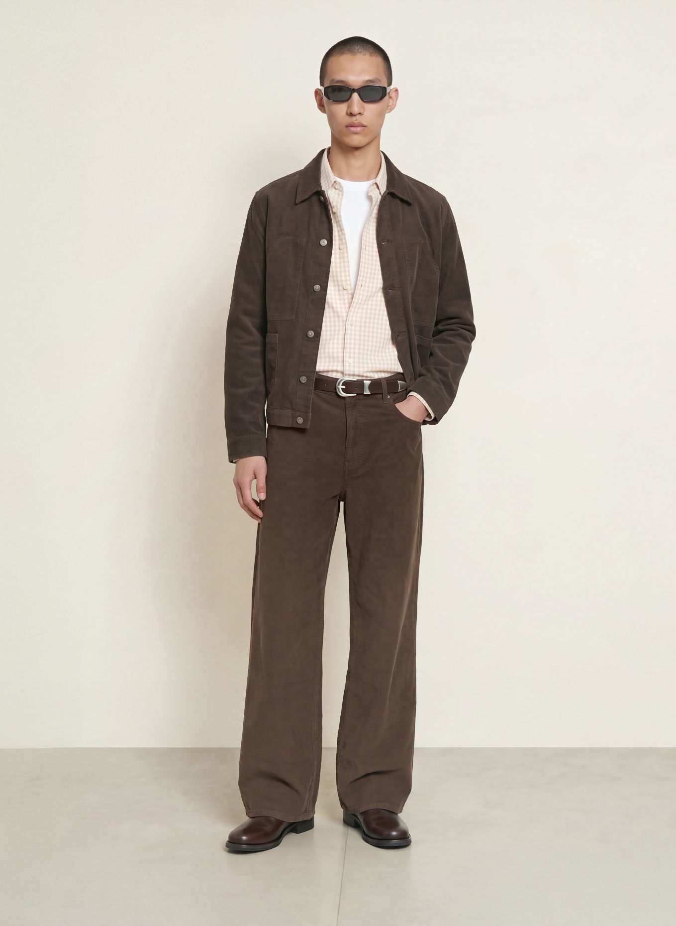 ALLSAINTS Cordbroek RIVET Regular Fit: BRUIN