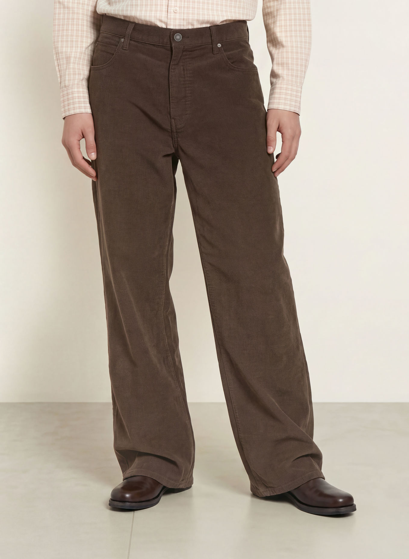ALLSAINTS Cordbroek RIVET Regular Fit: BRUIN