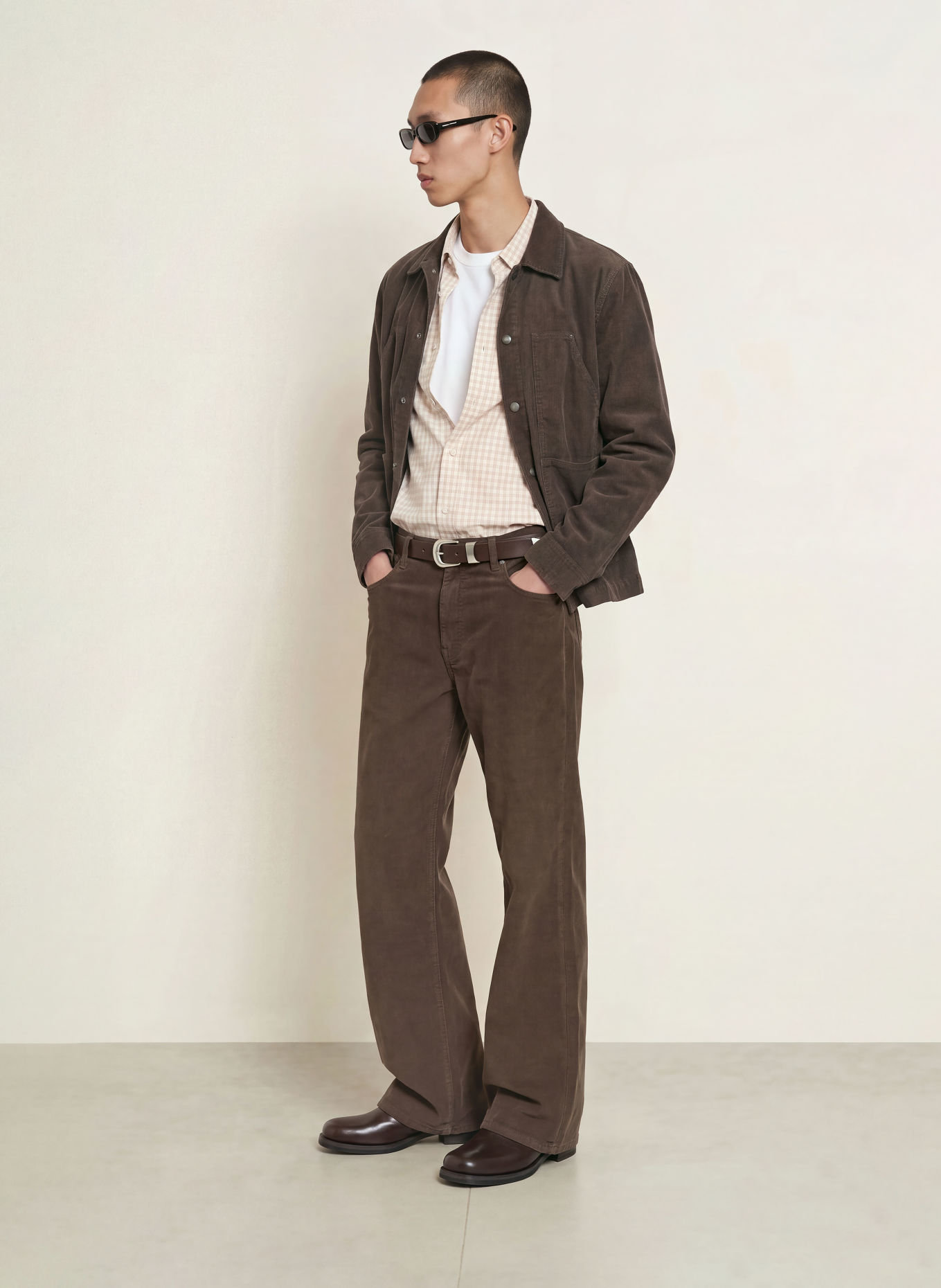 ALLSAINTS Cordbroek RIVET Regular Fit: BRUIN