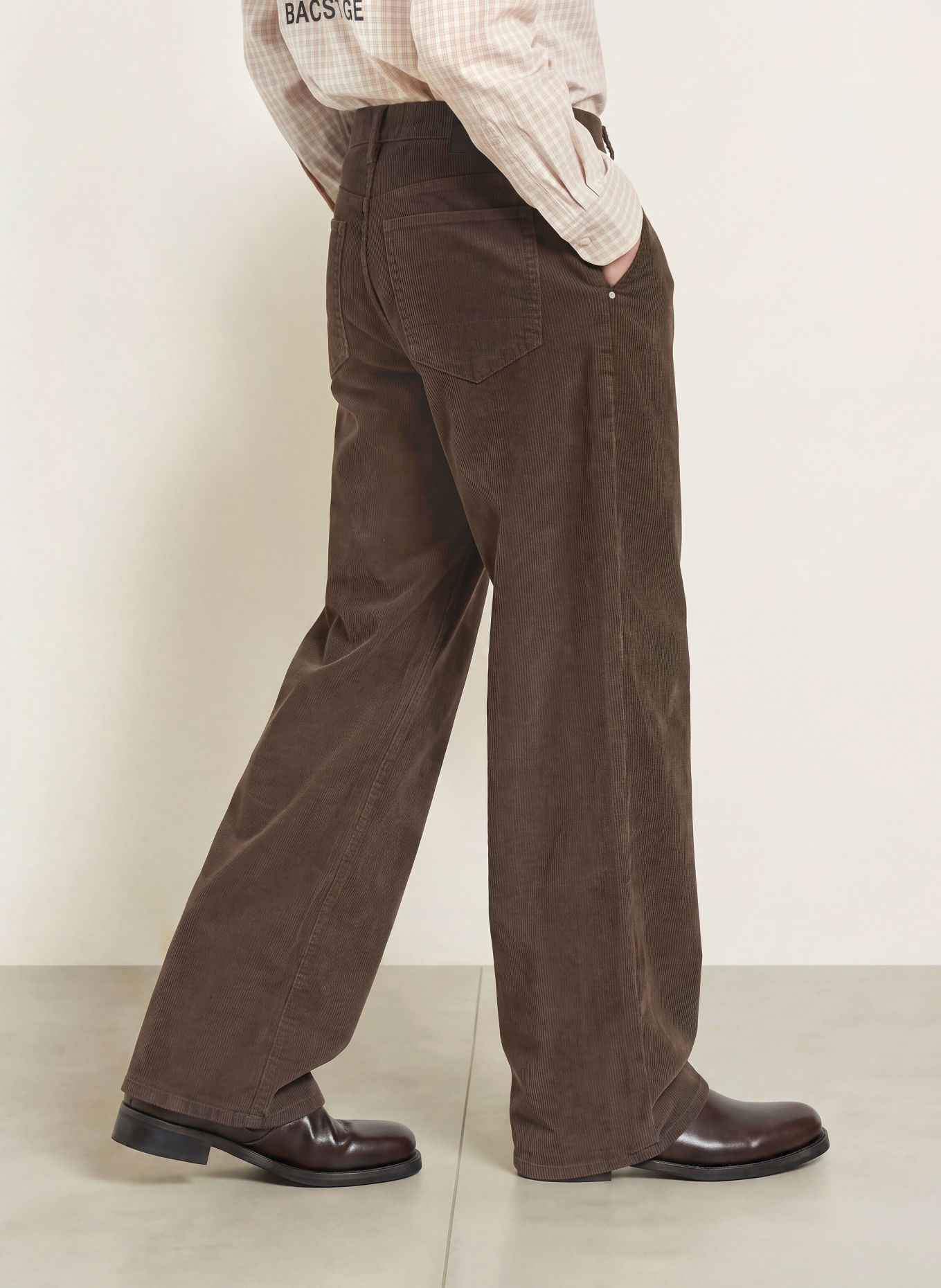 ALLSAINTS Cordbroek RIVET Regular Fit: BRUIN
