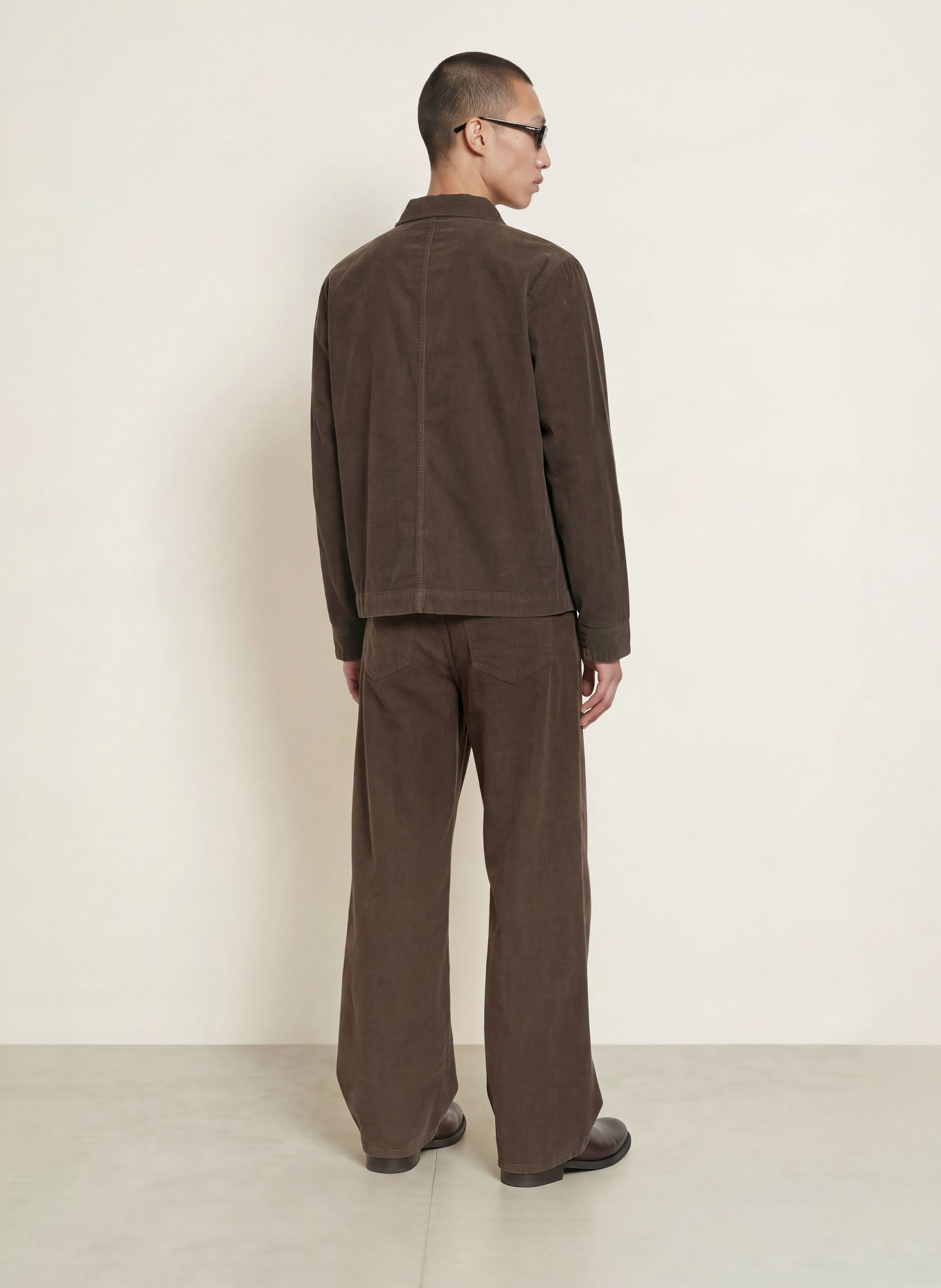 ALLSAINTS Overjacket MUKESH van corduroy: MARRON FONCÉ