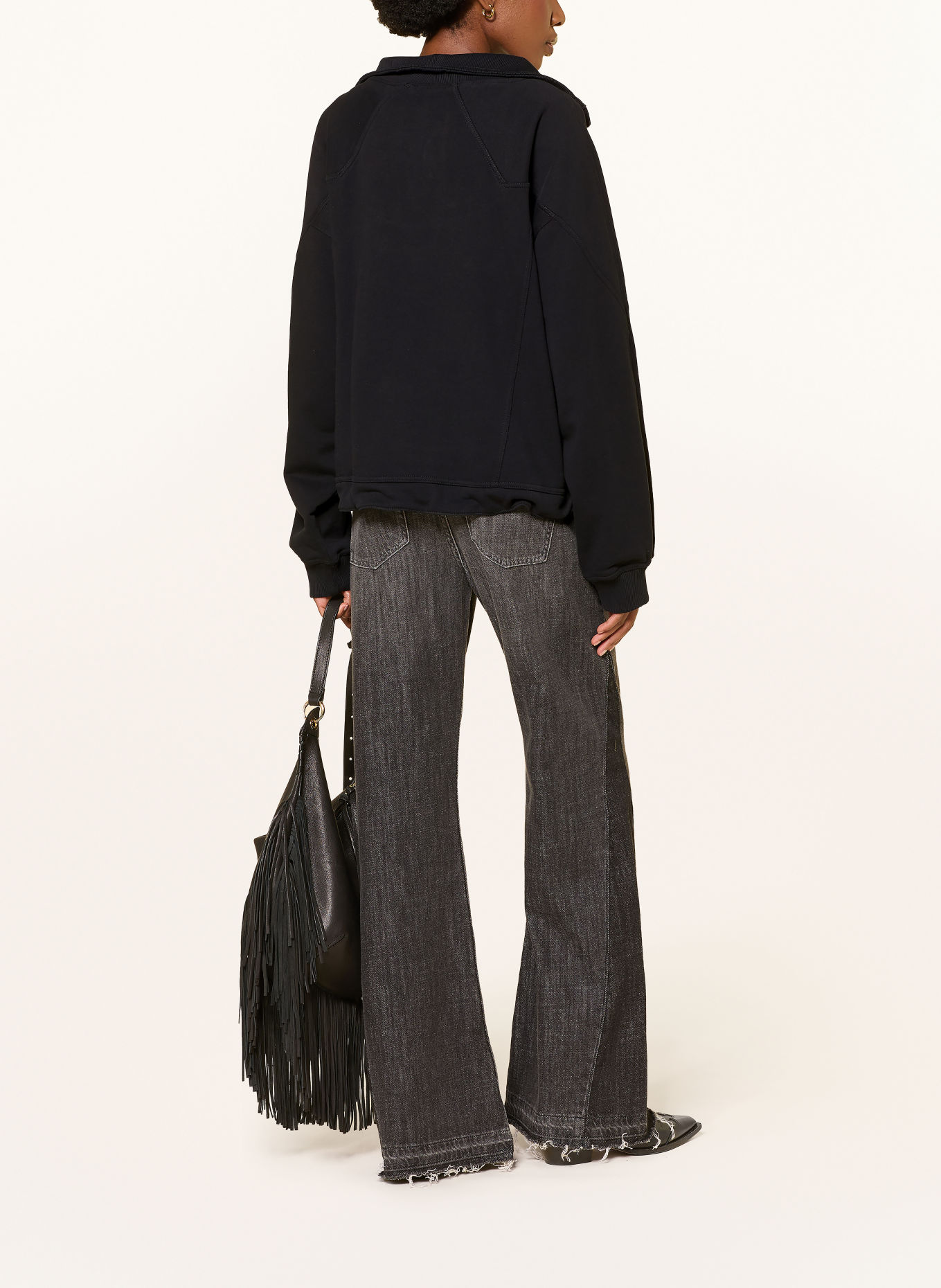 ba&sh Sweatshirt JOSSY: SVART