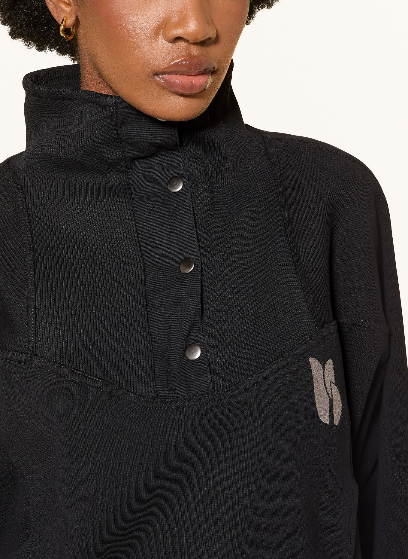 ba&sh Sweatshirt JOSSY: SVART