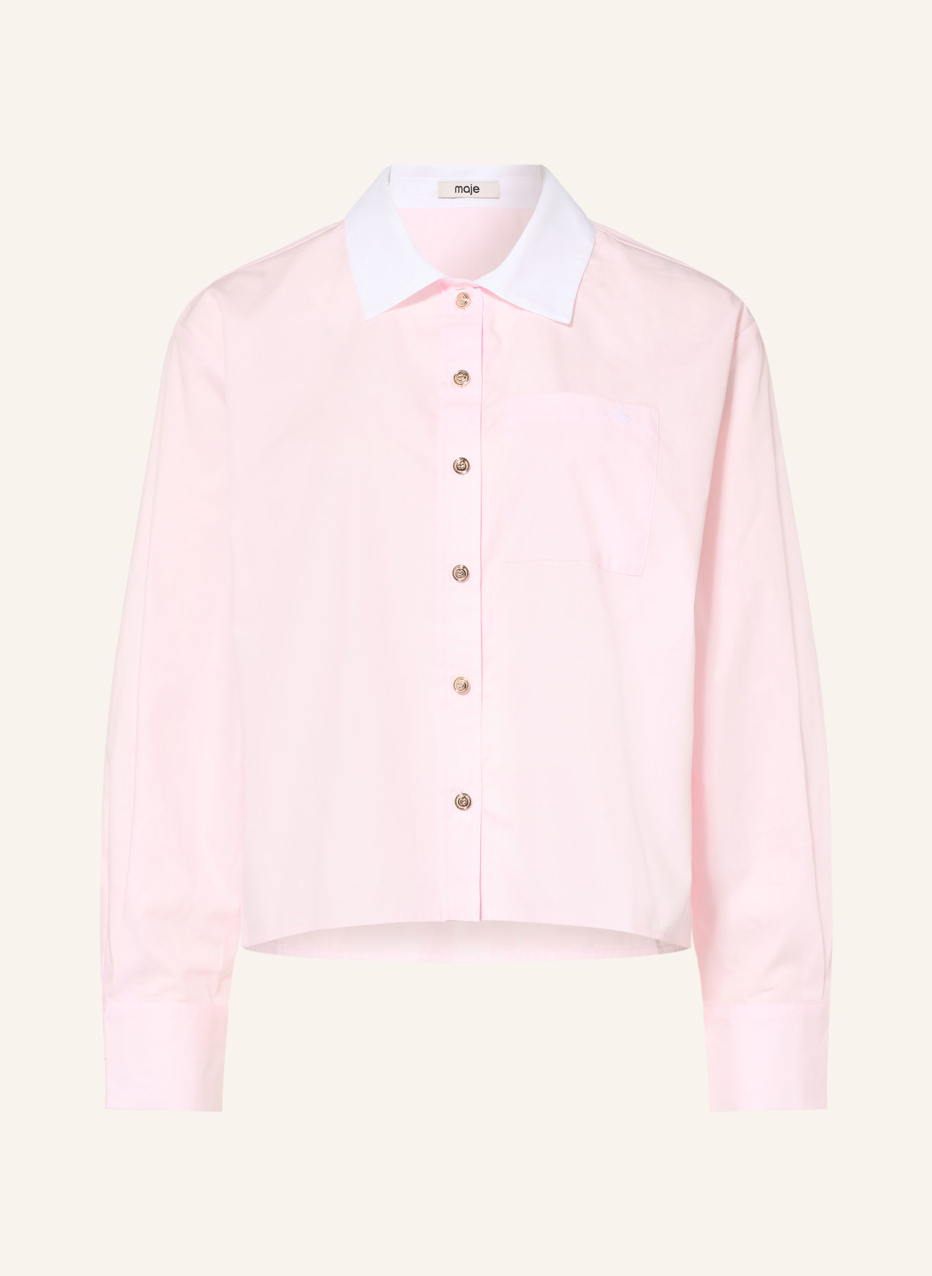 maje Bluse: HELLROSA / WEISS