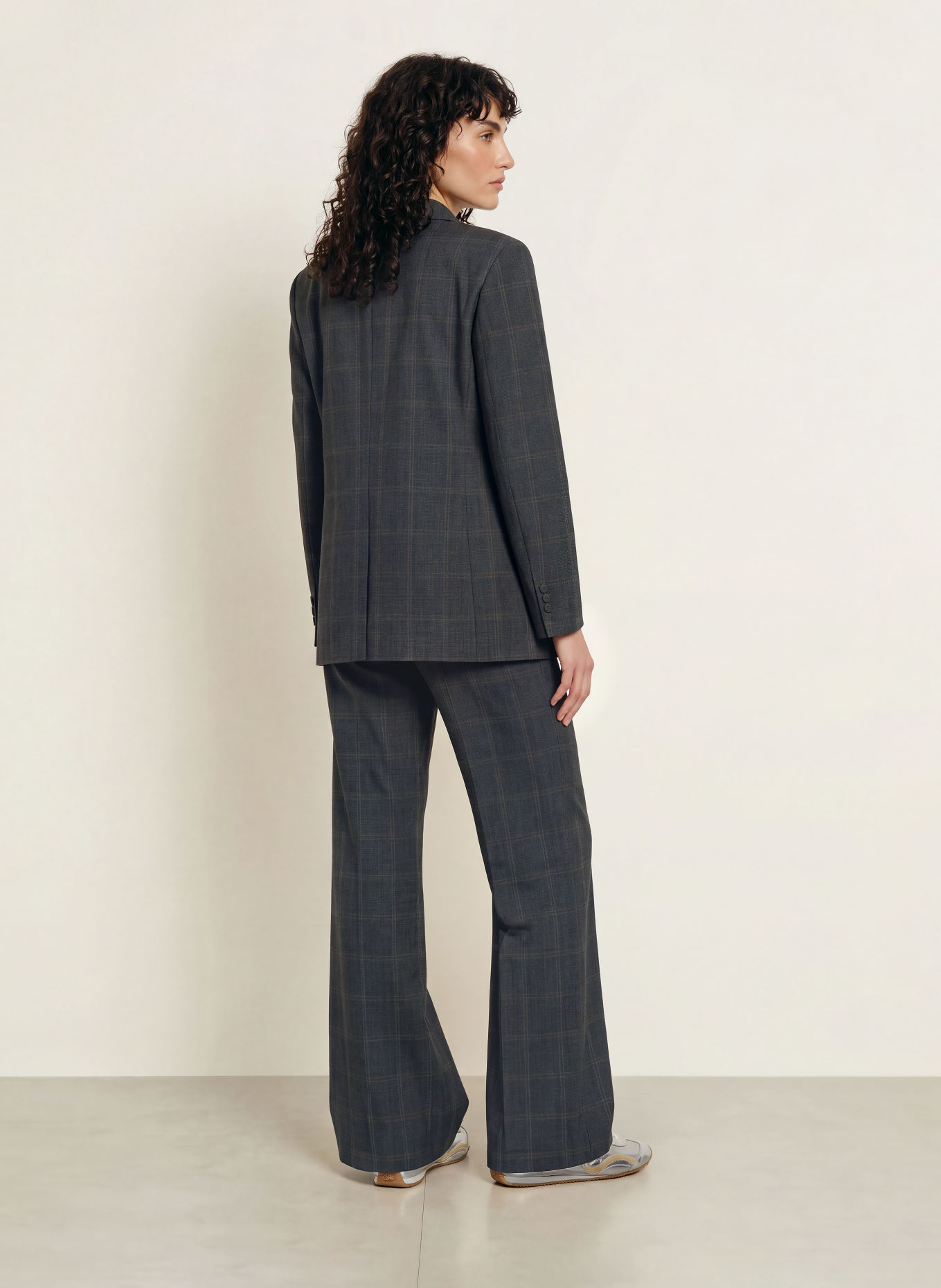 SANDRO Blazer: DUNKELGRAU / CAMEL