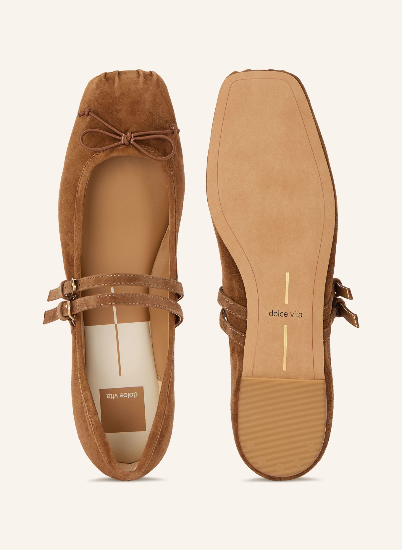 Dolce Vita Mary-Jane-Ballerinas GIBSEN: BRAUN / GOLD