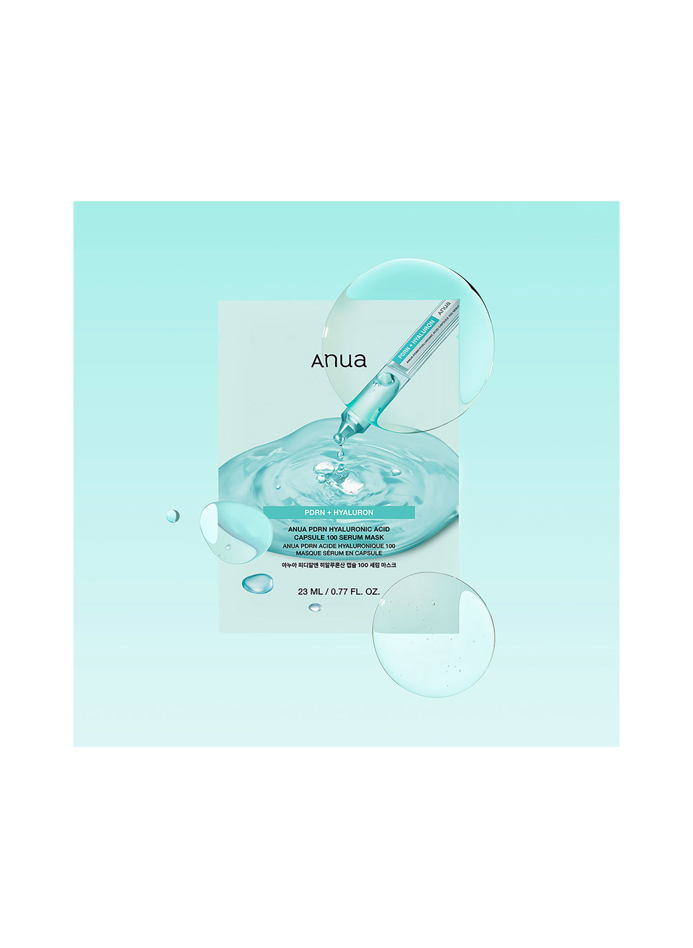 ANUA PDRN HYALURONIC ACID CAPSULE 100 SERUM MASK