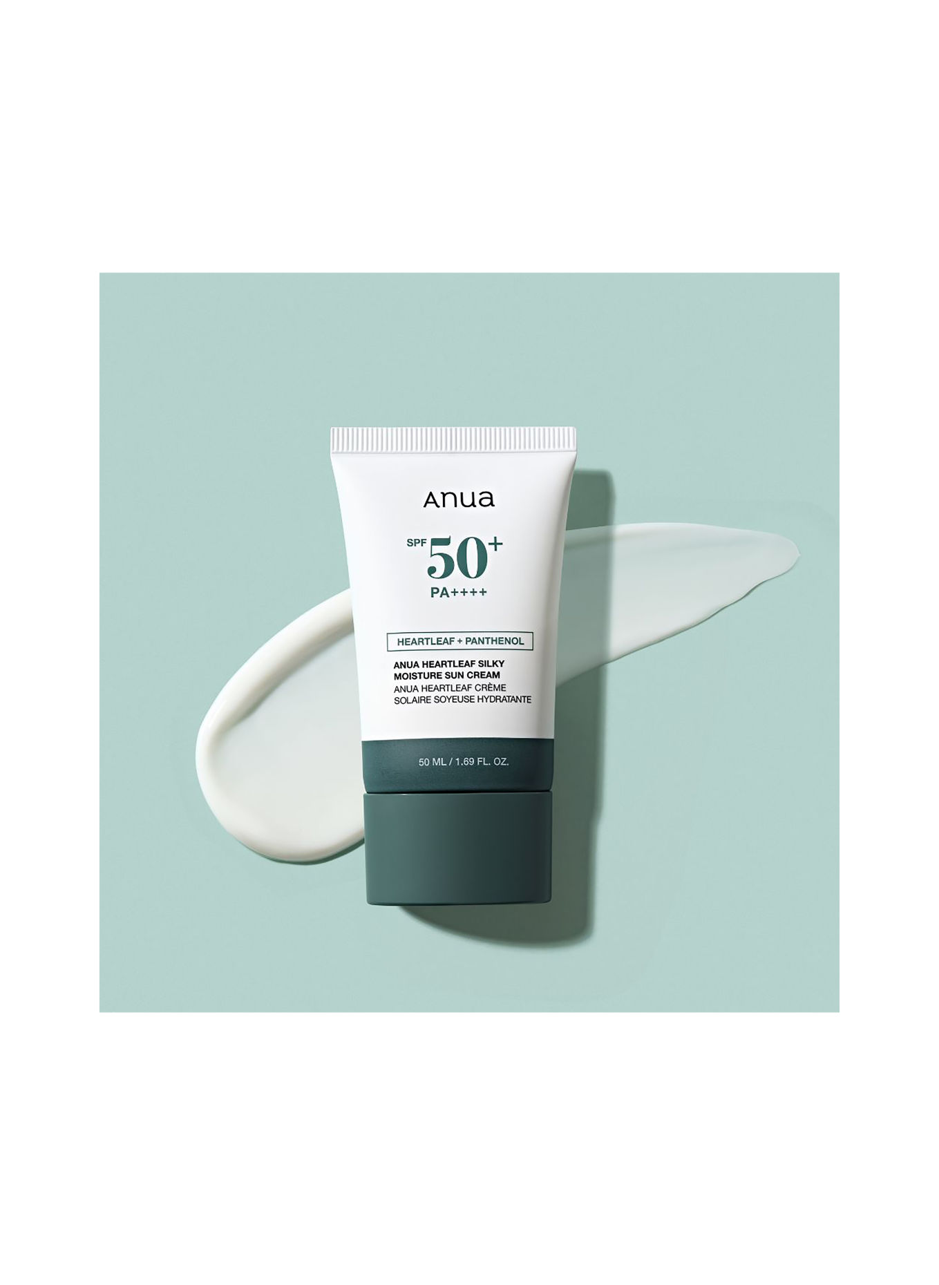 ANUA HEARTLEAF SILKY MOISTURE SUN CREAM SPF50+