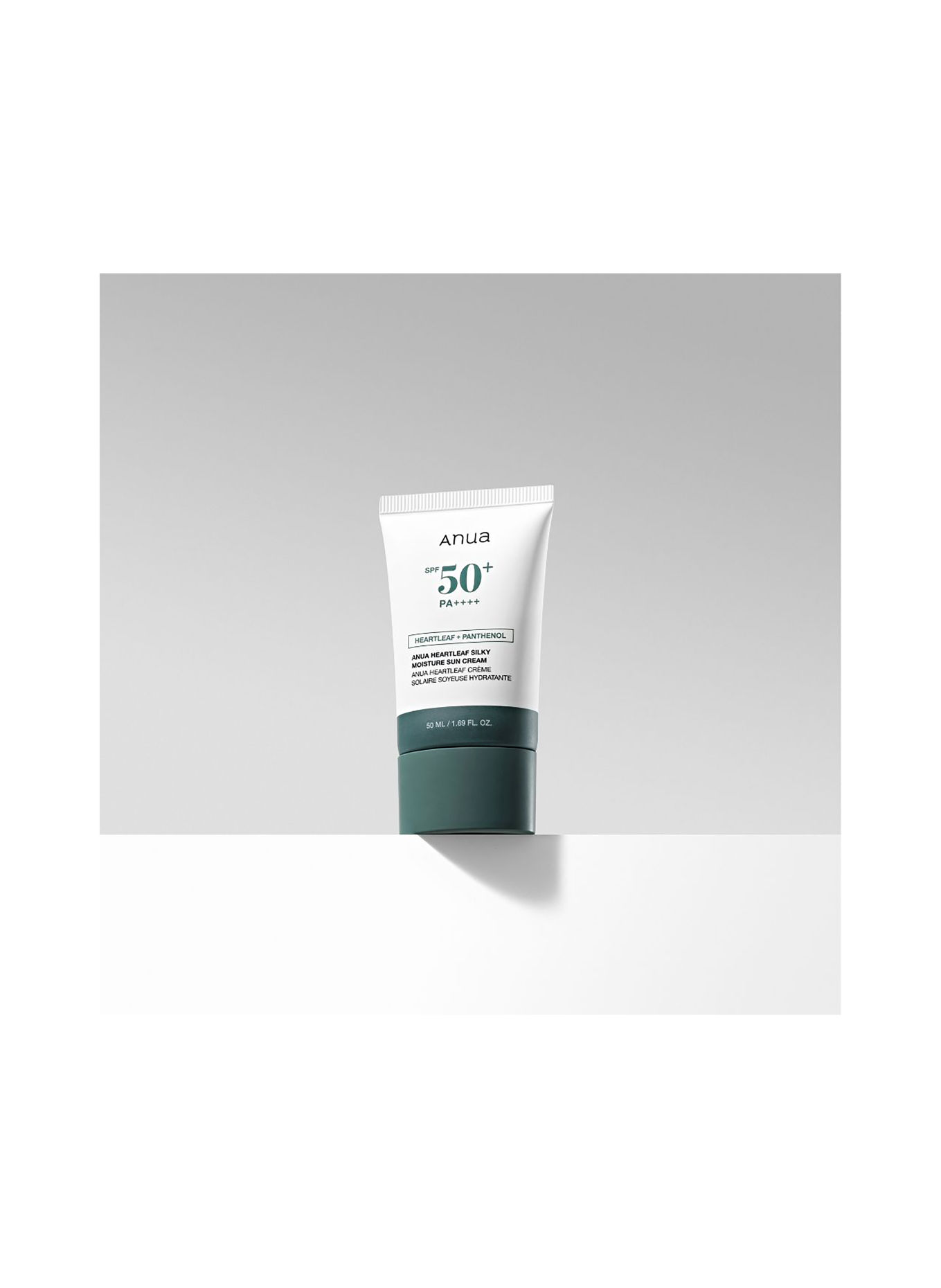 ANUA HEARTLEAF SILKY MOISTURE SUN CREAM SPF50+