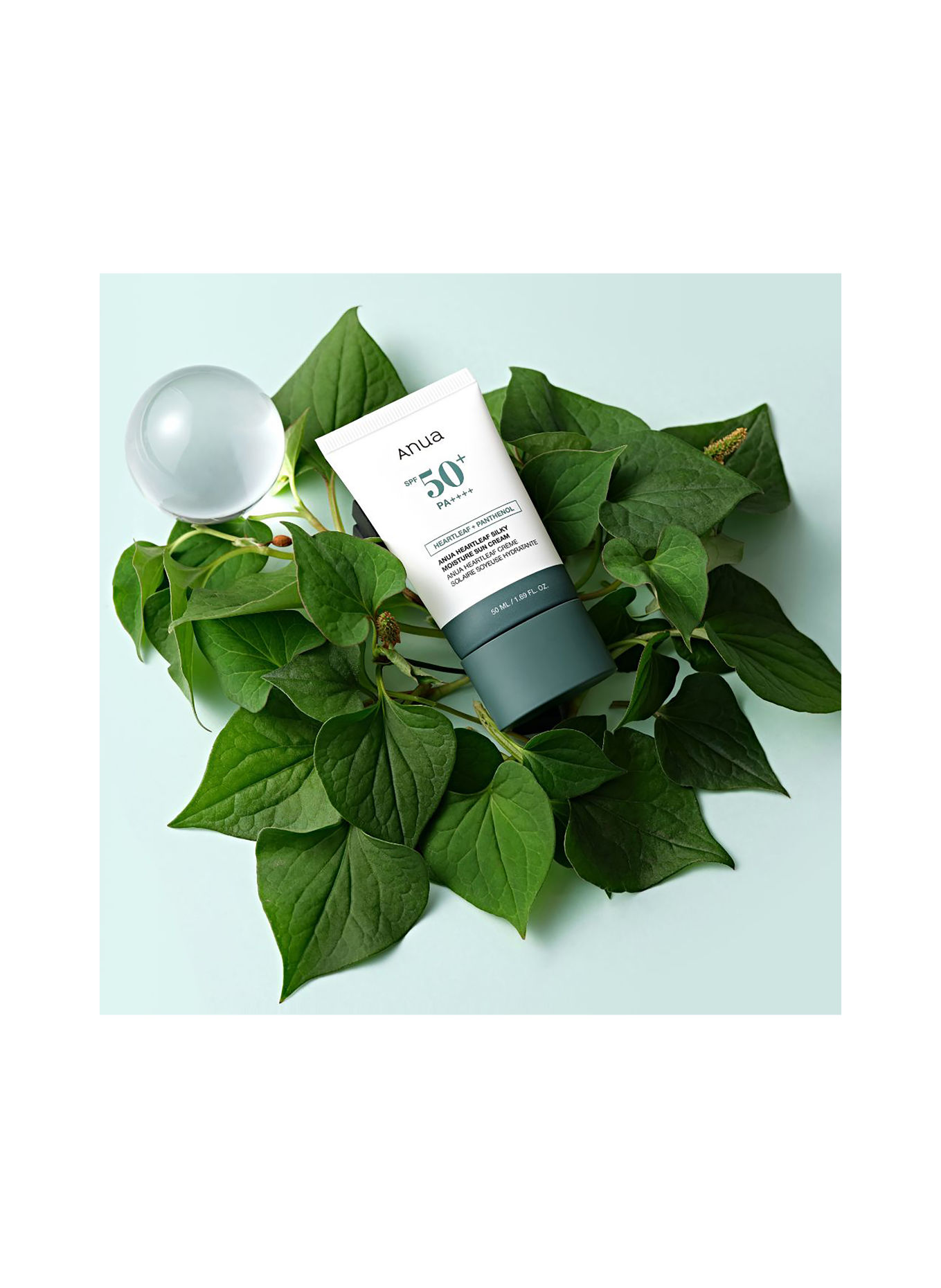 ANUA HEARTLEAF SILKY MOISTURE SUN CREAM SPF50+