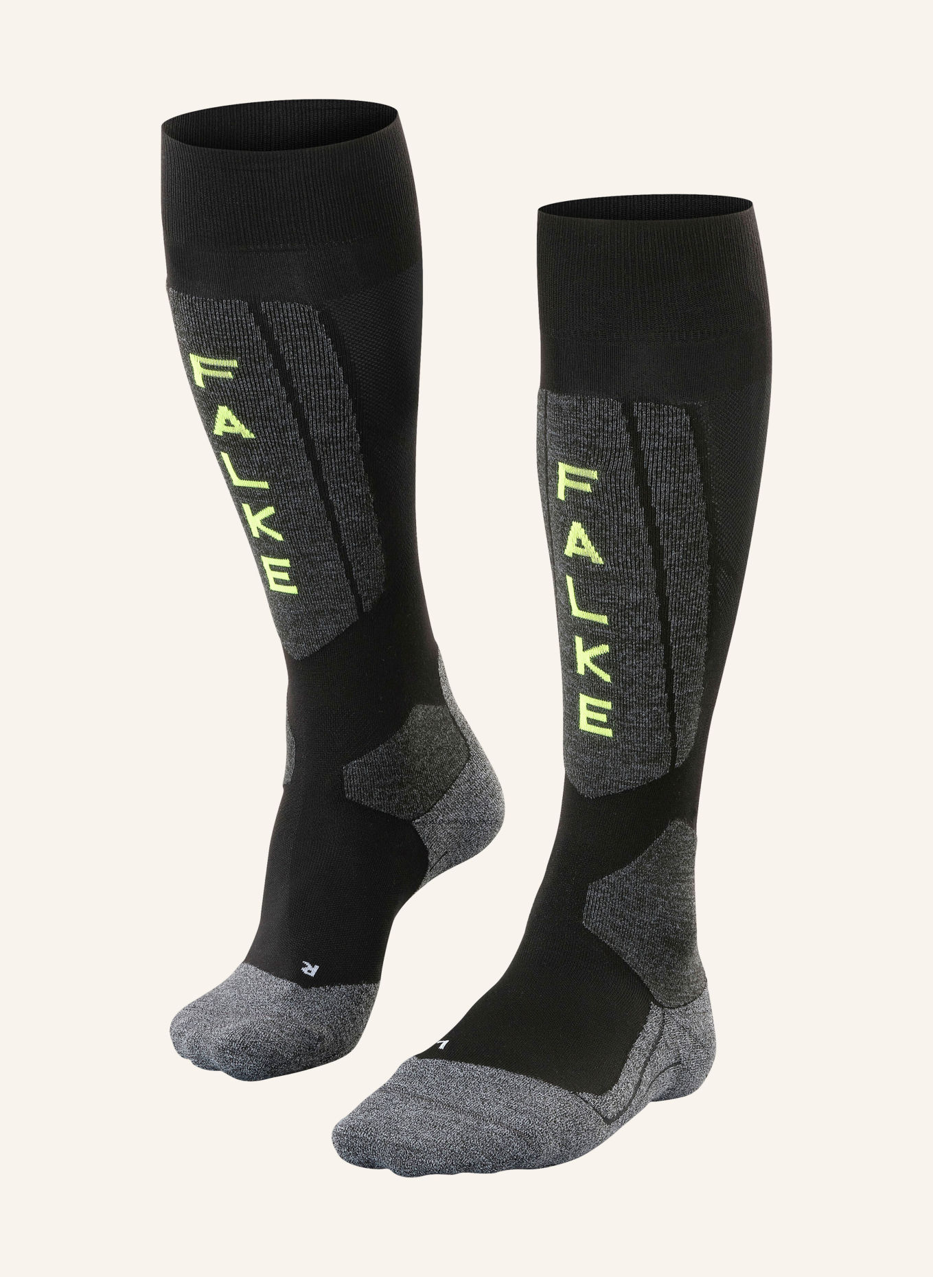 FALKE Skisocken SK5 EXPERT: 3171 BLACK-LIGHTNING