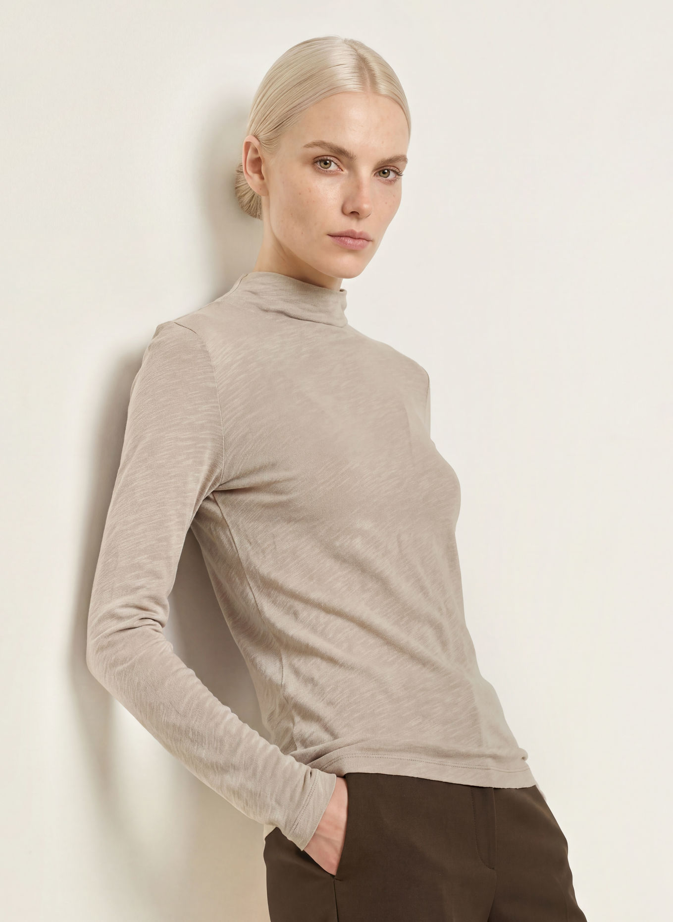Marc O'Polo Long-sleeve shirt: BEIGE