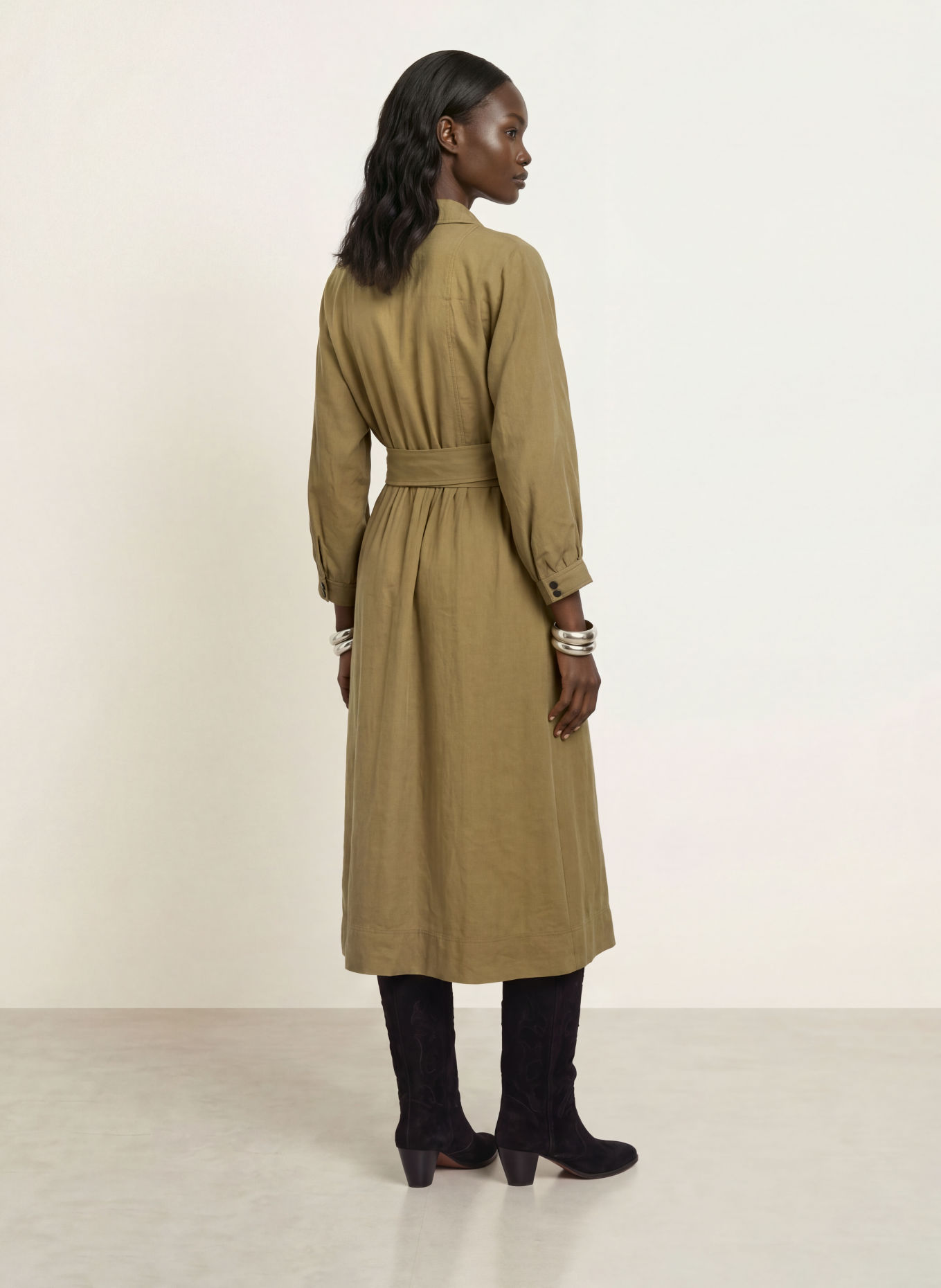 ba&sh Kleid CANNY: KHAKI