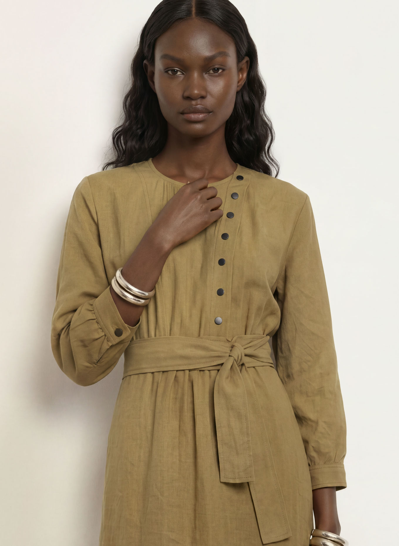ba&sh Kleid CANNY: KHAKI