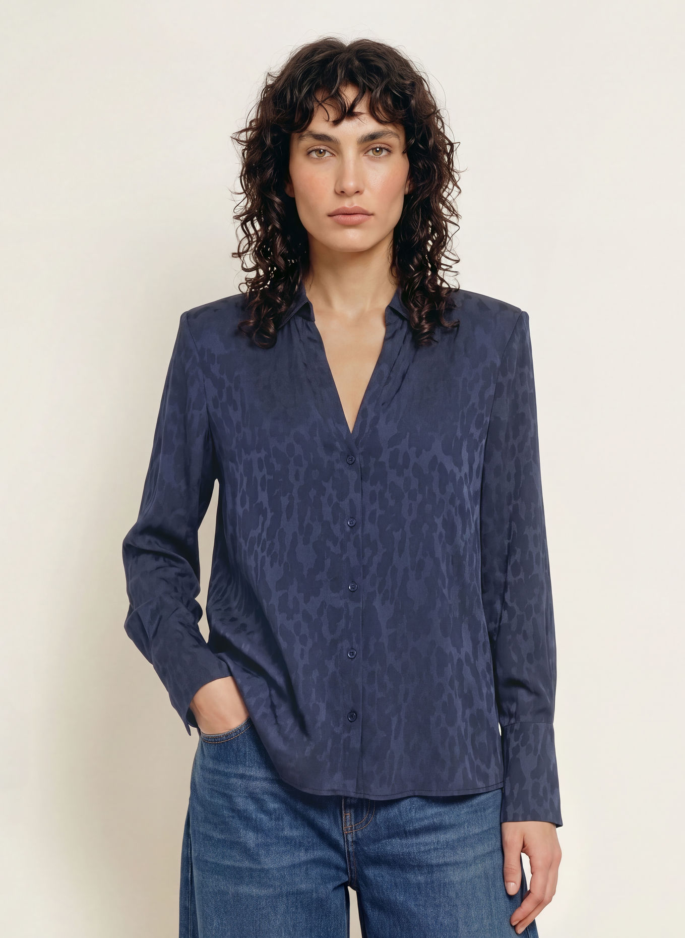 ba&sh Bluse HETSEY: DUNKELBLAU