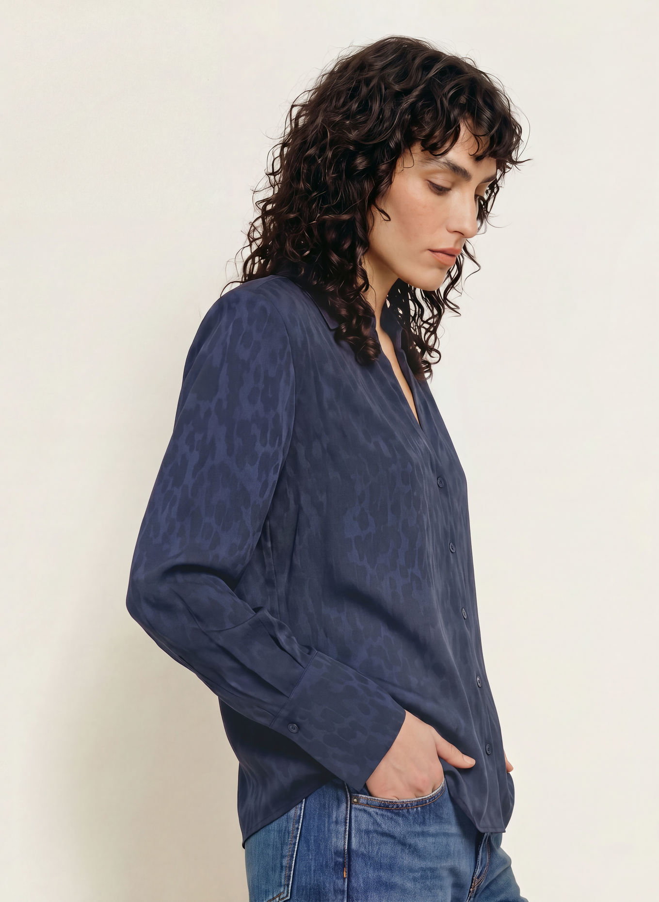 ba&sh Bluse HETSEY: DUNKELBLAU