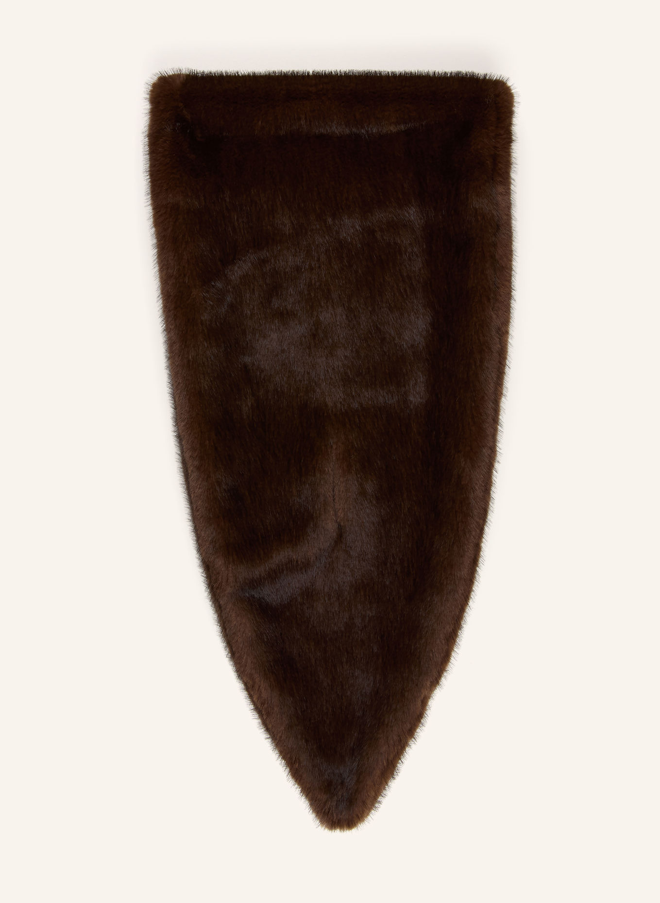 CLAUDIE PIERLOT Kunstfell-Schal: DUNKELBRAUN