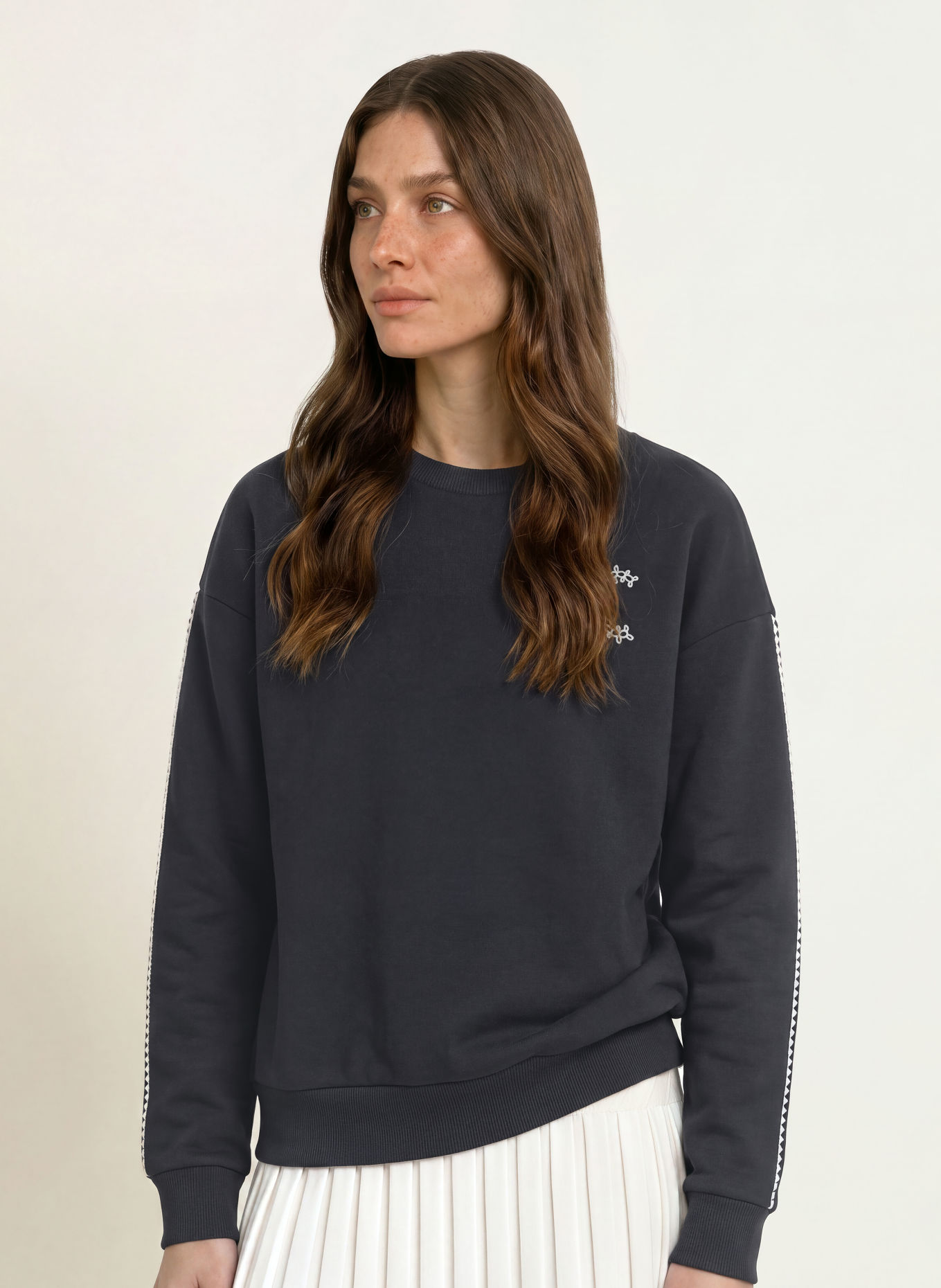 CLAUDIE PIERLOT Sweatshirt: DUNKELBLAU