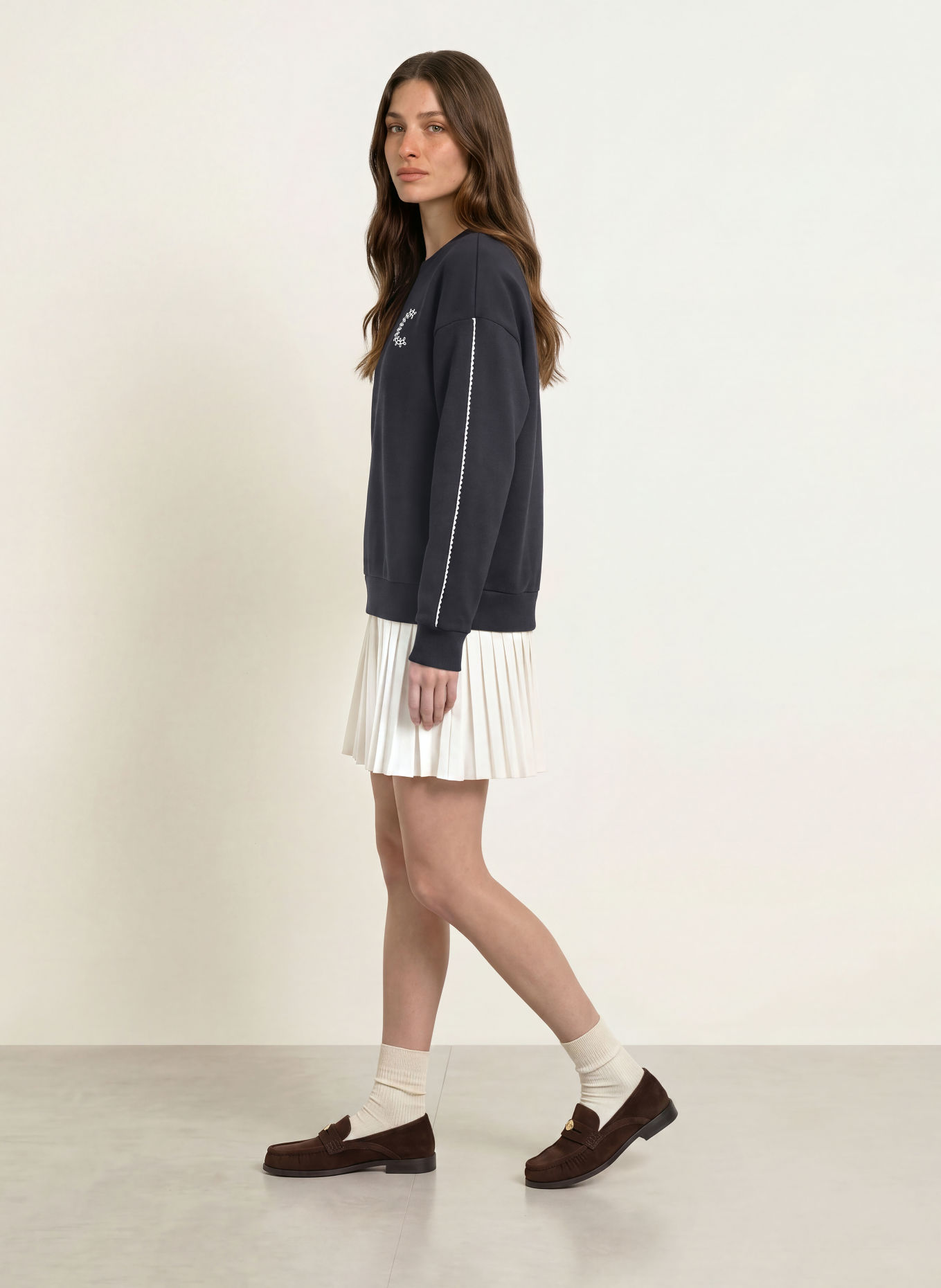 CLAUDIE PIERLOT Sweatshirt: DUNKELBLAU