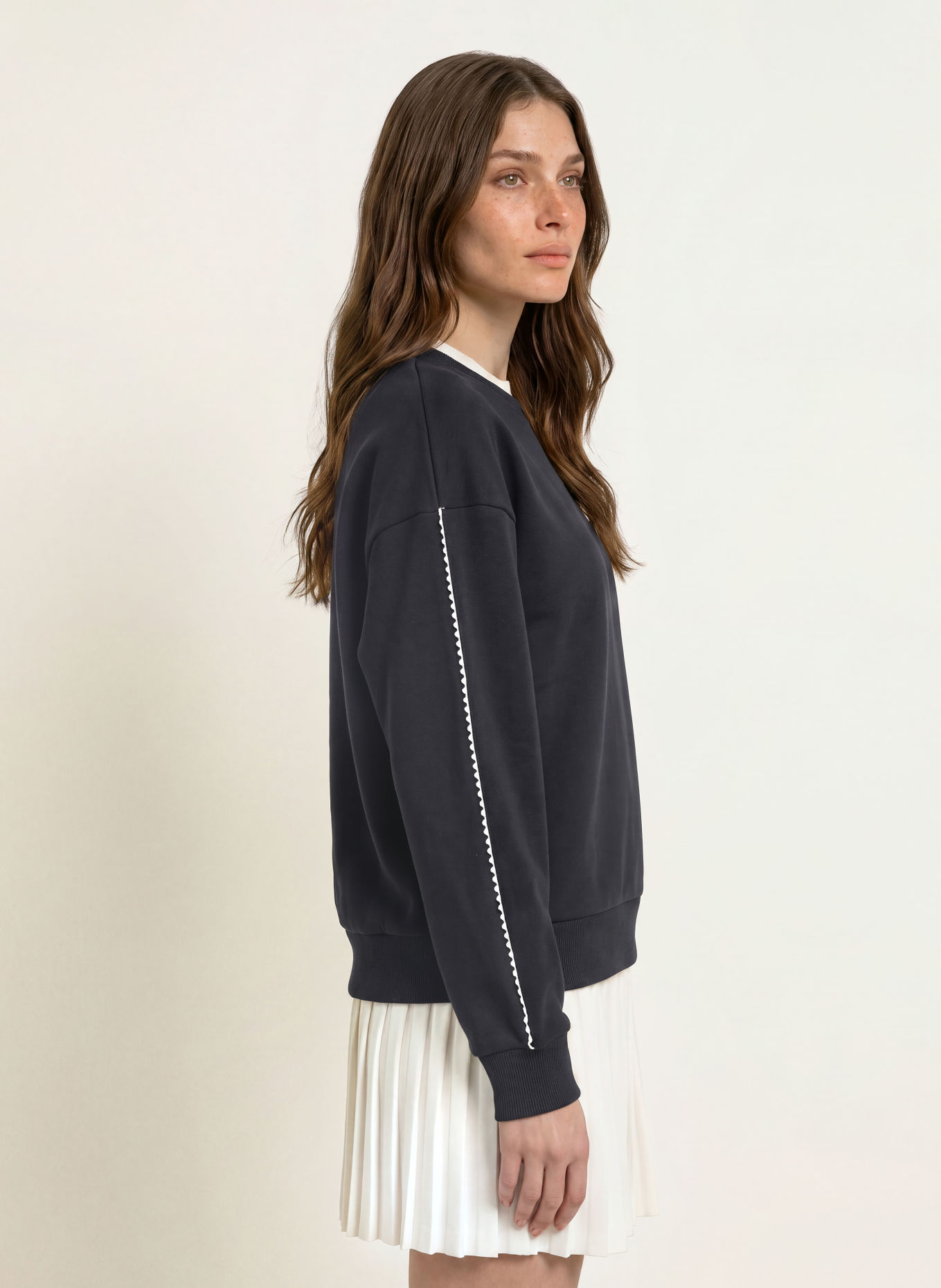 CLAUDIE PIERLOT Sweatshirt: DUNKELBLAU