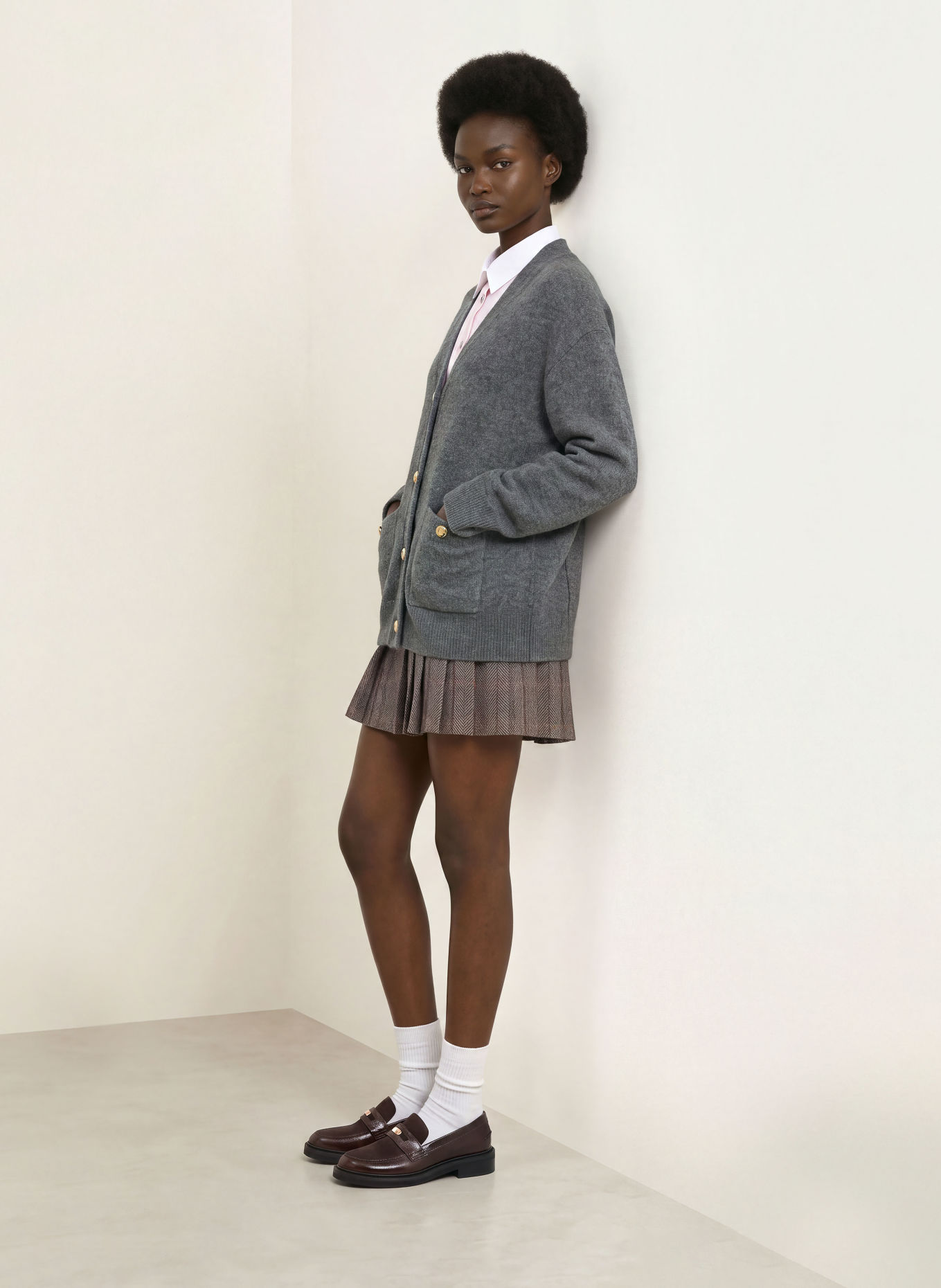 maje Strickjacke: DUNKELGRAU