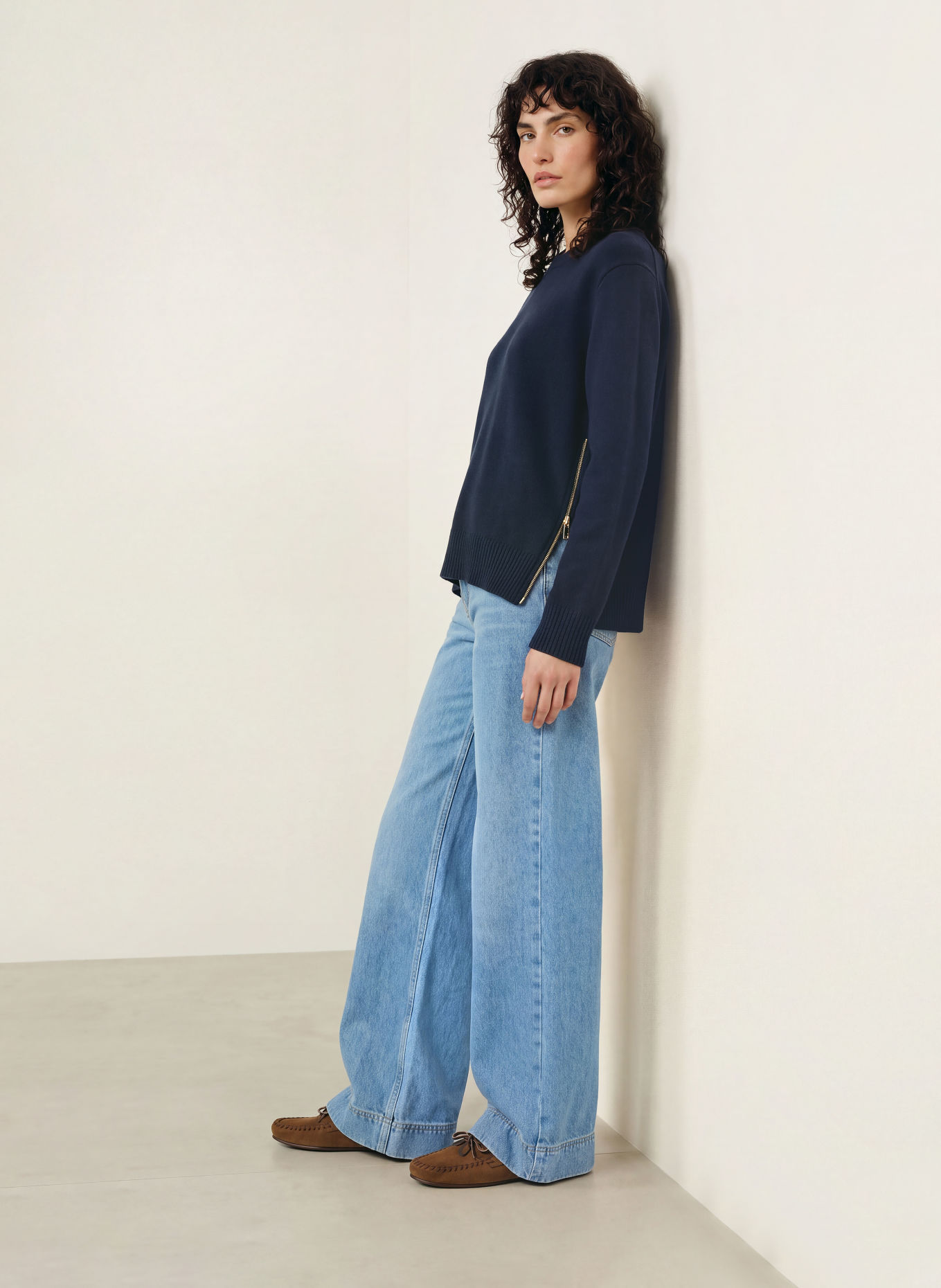 ba&sh Cashmere-Pullover CHEYLA: DUNKELBLAU