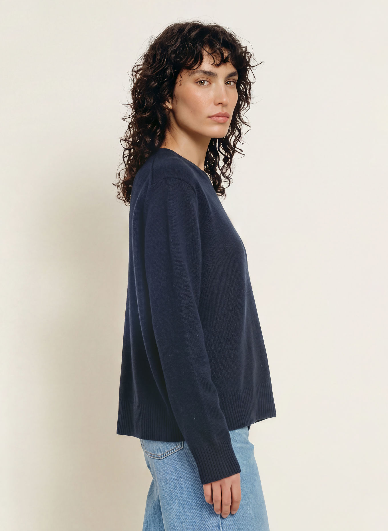 ba&sh Cashmere-Pullover CHEYLA: DUNKELBLAU