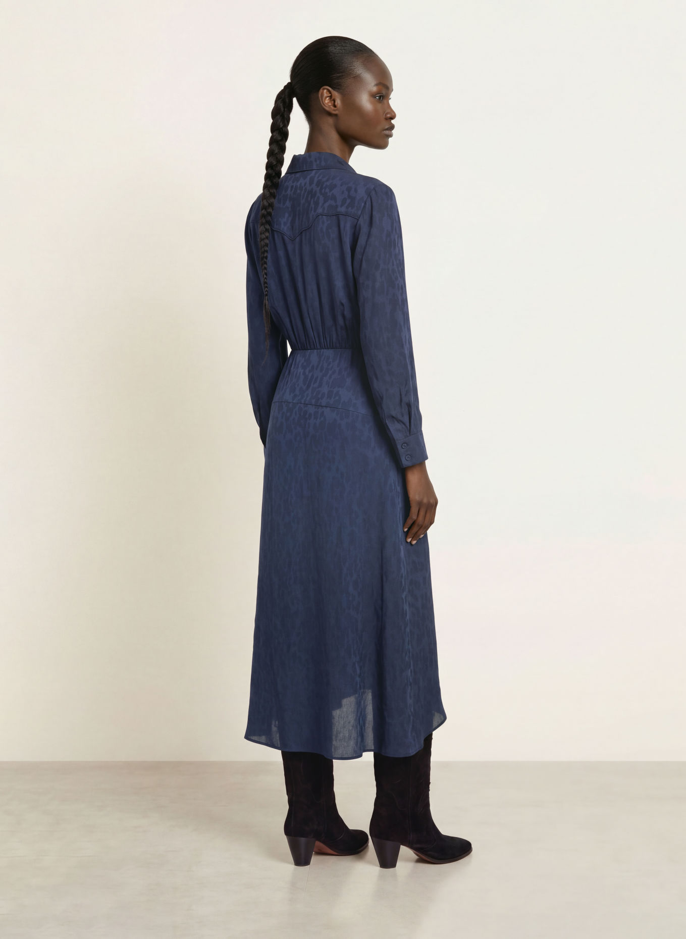 ba&sh Kleid HELIA: DUNKELBLAU