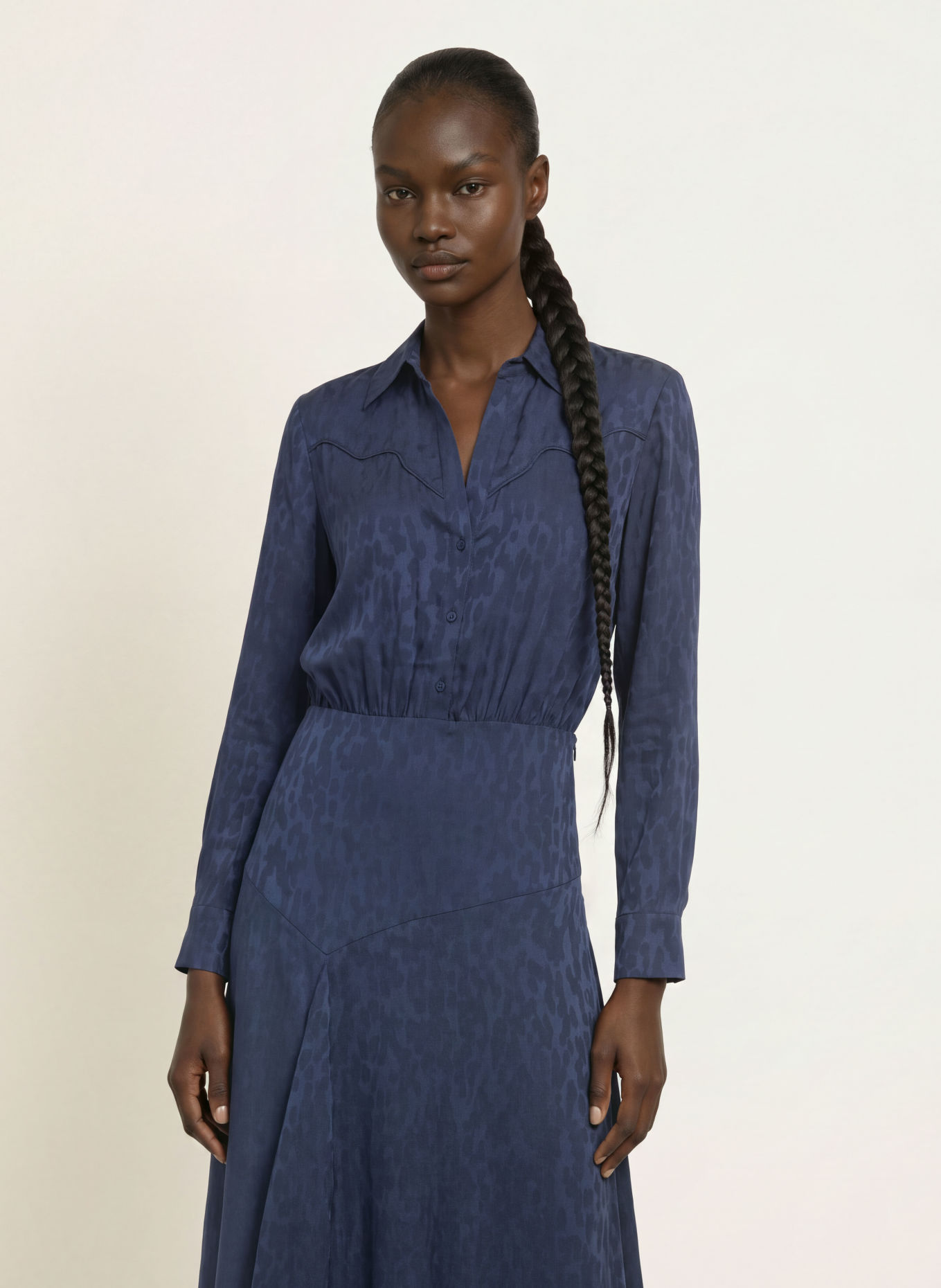 ba&sh Kleid HELIA: DUNKELBLAU