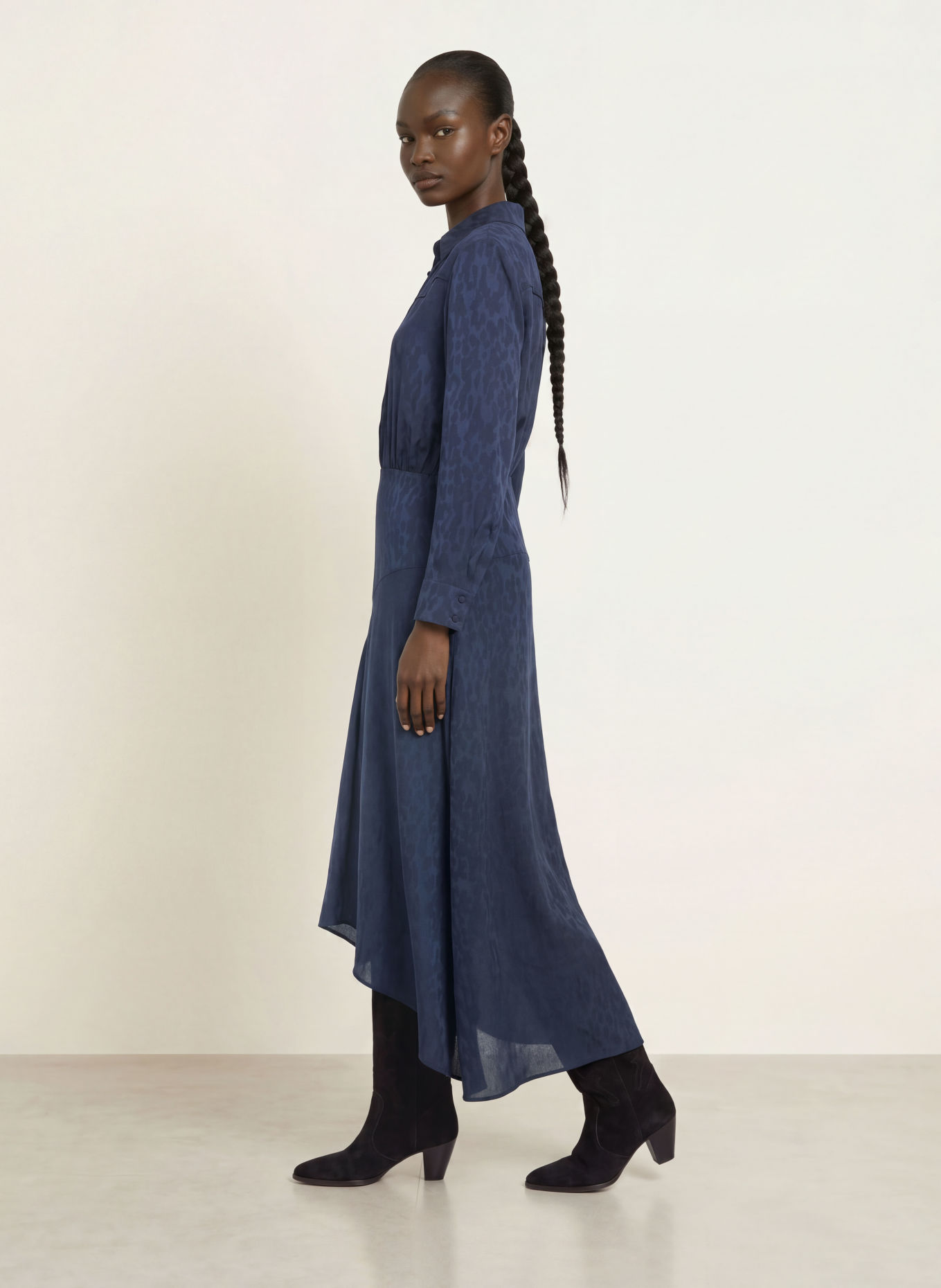 ba&sh Kleid HELIA: DUNKELBLAU