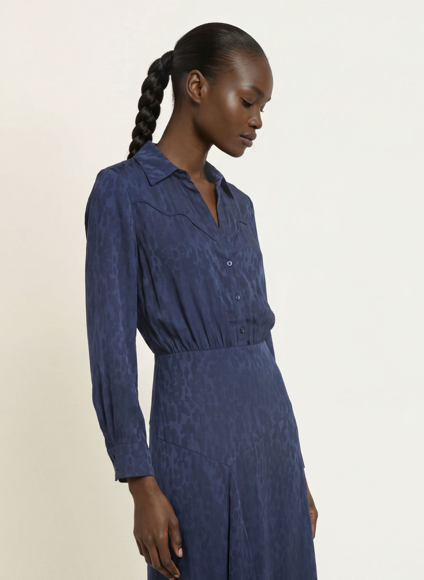ba&sh Kleid HELIA: DUNKELBLAU
