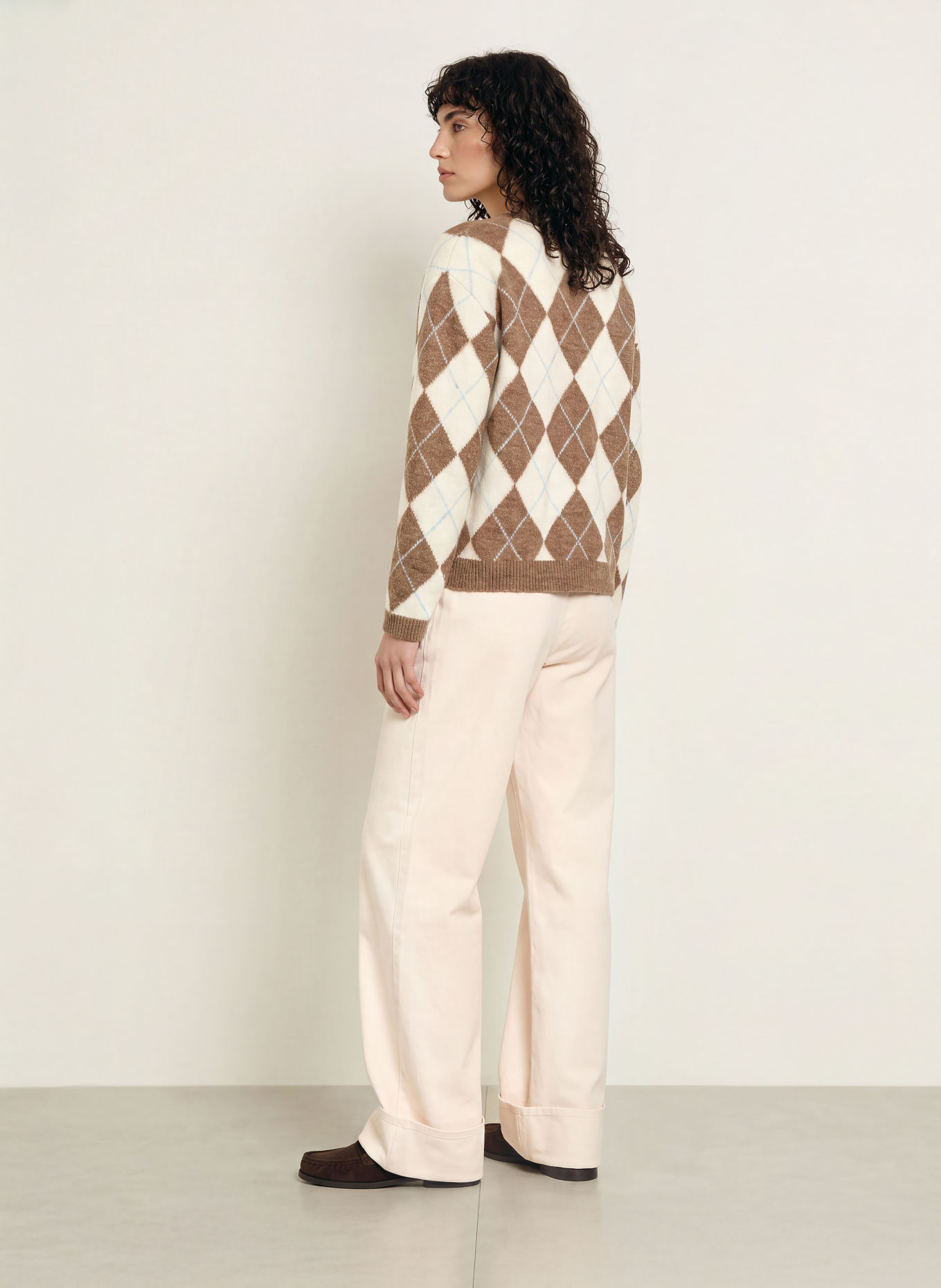 CLAUDIE PIERLOT Pullover: BEIGE / BRAUN / HELLBLAU