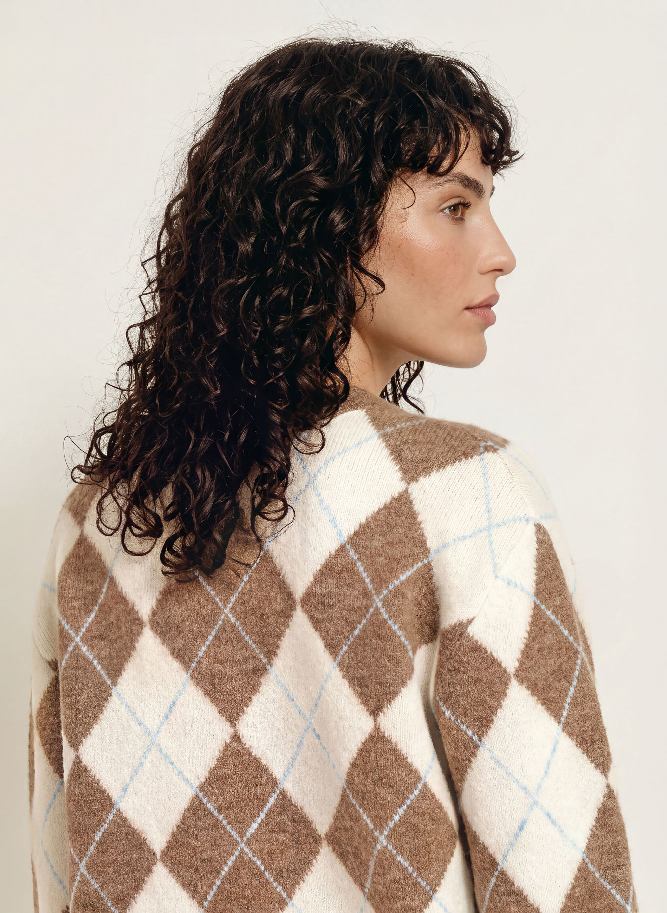 CLAUDIE PIERLOT Pullover: BEIGE / BRAUN / HELLBLAU