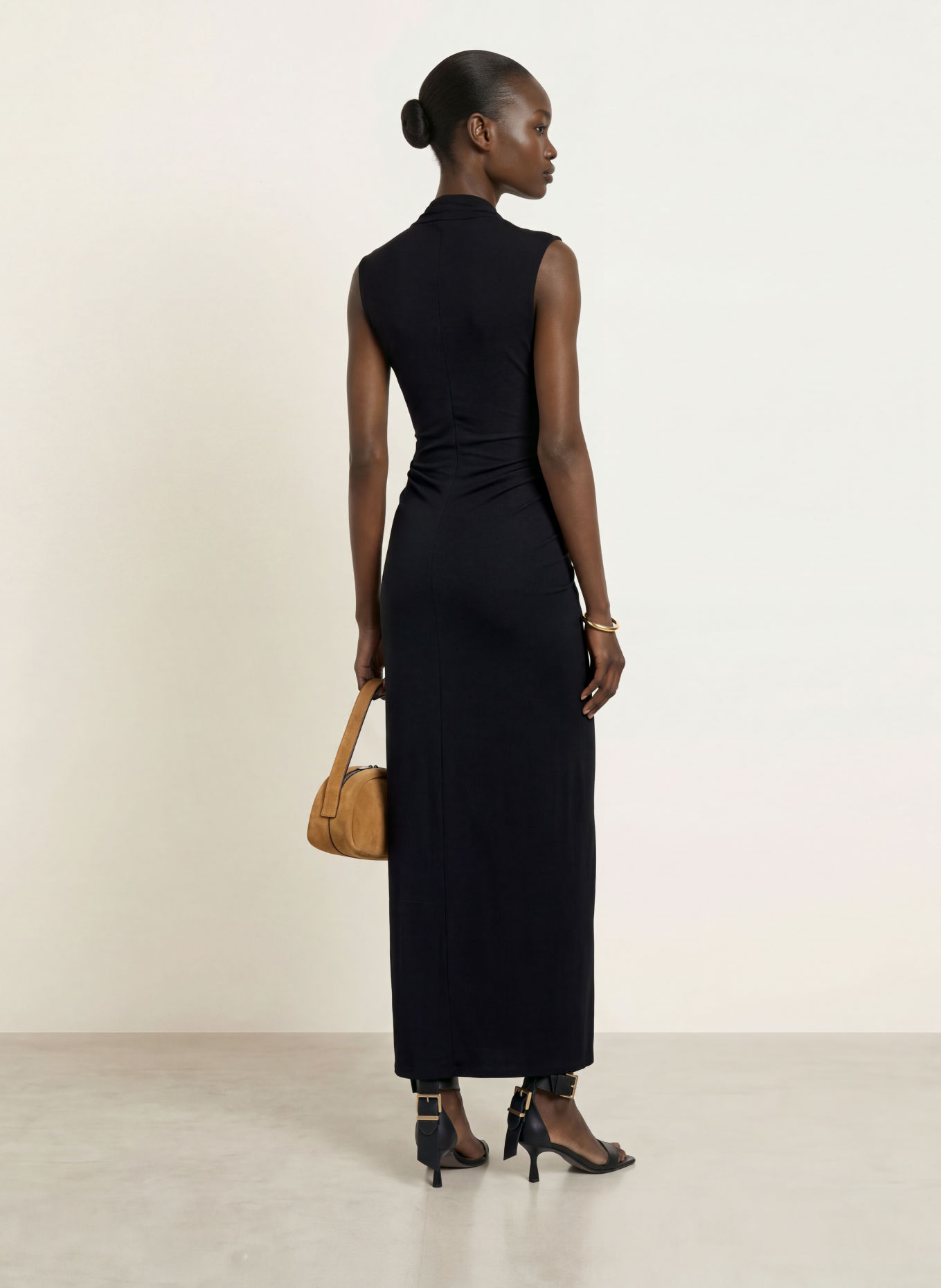 ALLSAINTS Jerseykleid DARIYA: SCHWARZ