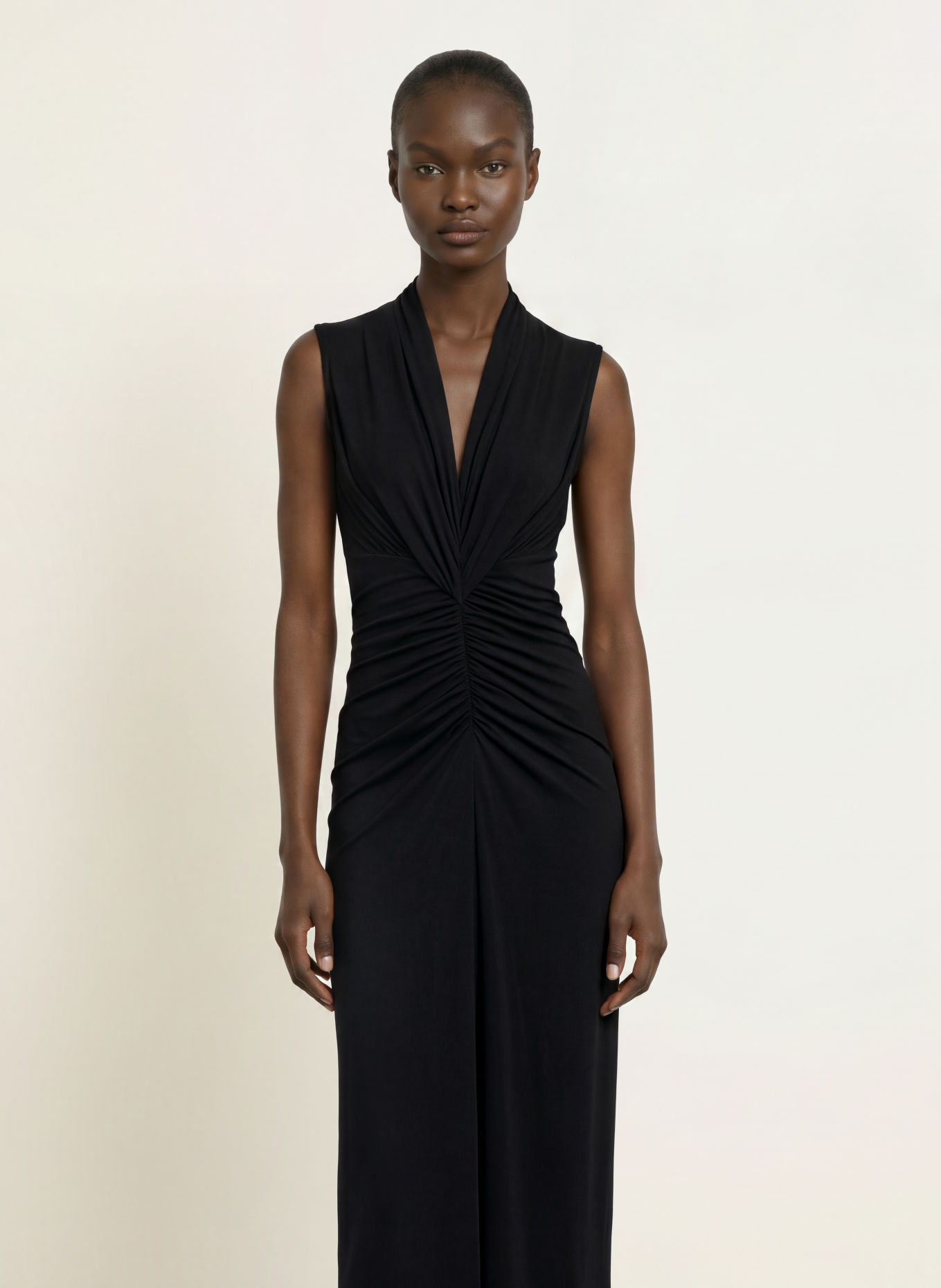 ALLSAINTS Jerseykleid DARIYA: SCHWARZ
