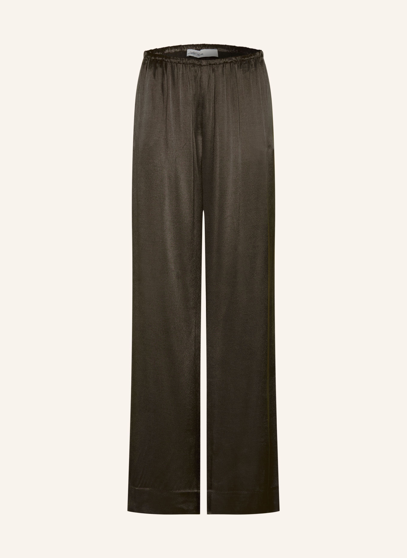 ALLSAINTS Pantalon palazzo LYCIA en satin: NOIR