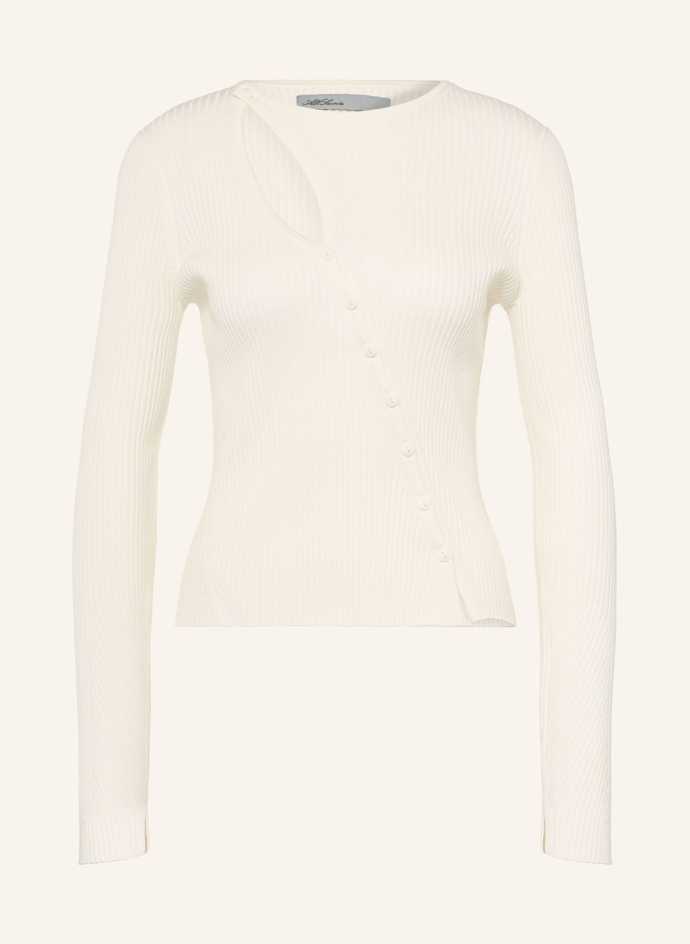ALLSAINTS Gilet CRUZ: ÉCRU