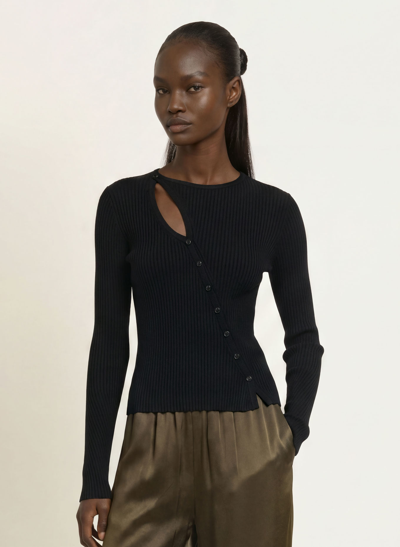 ALLSAINTS Strickjacke CRUZ: SCHWARZ