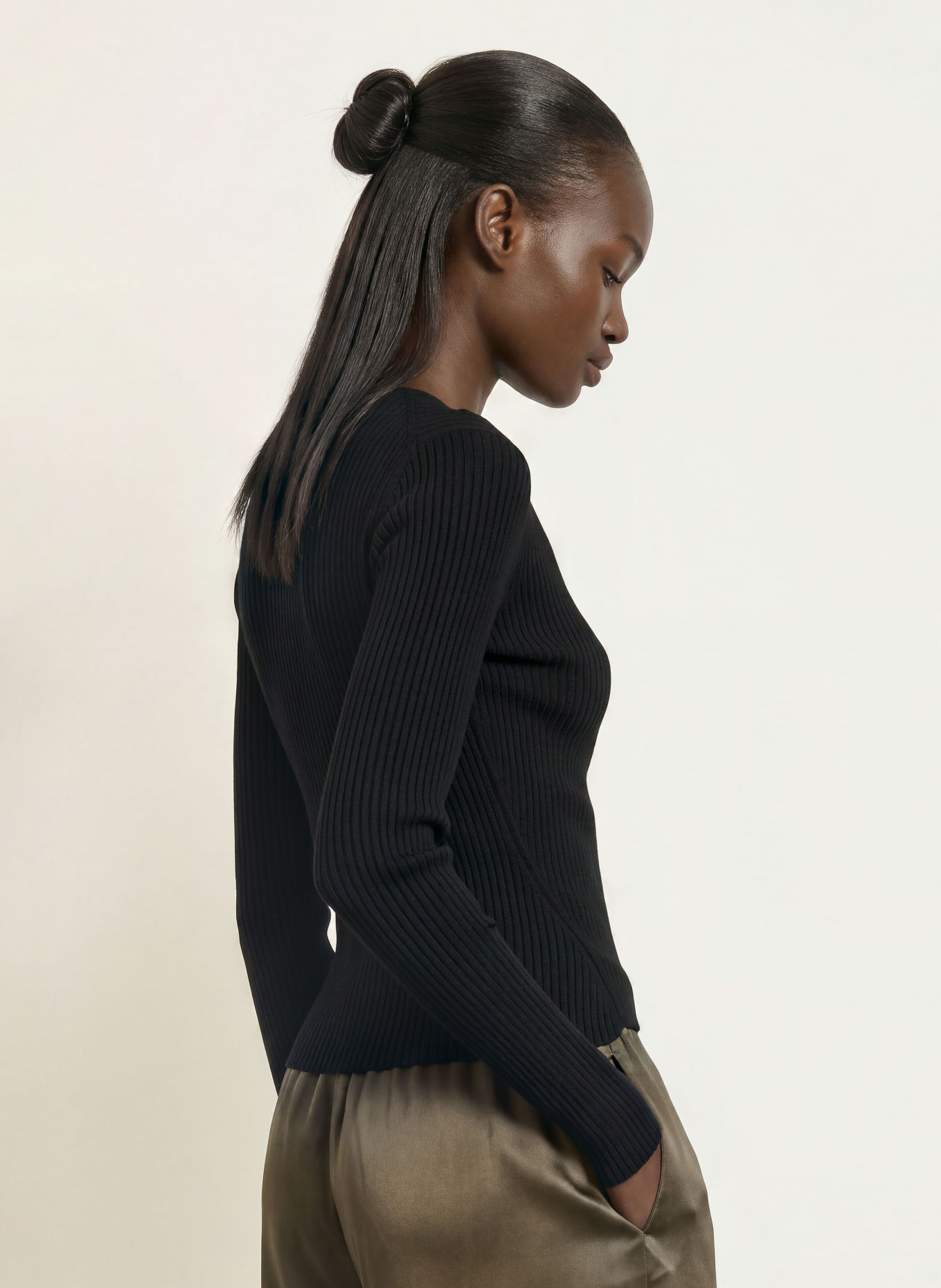 ALLSAINTS Strickjacke CRUZ: SCHWARZ